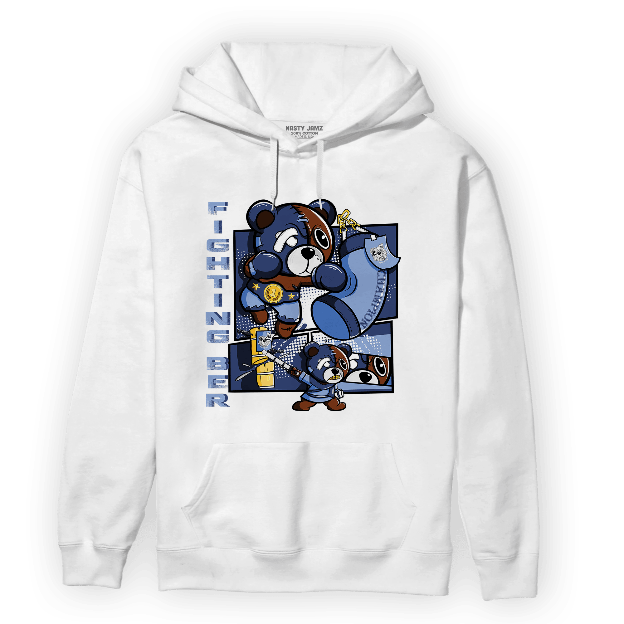 Midnight Navy 5s Hoodie Match BER Fighting Boxing - NastyJamz