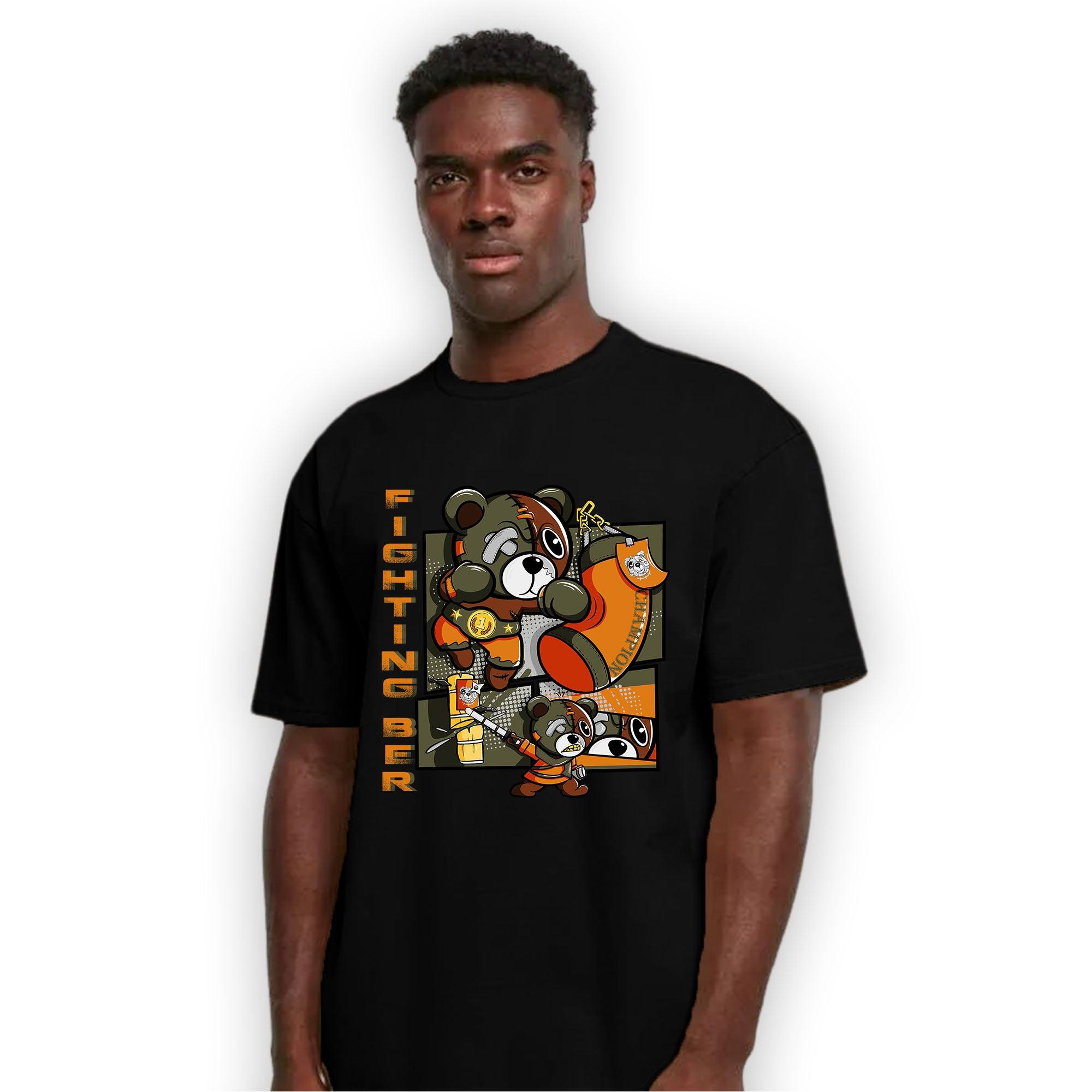 Olive 5s T Shirt Match BER Fighting Boxing - NastyJamz