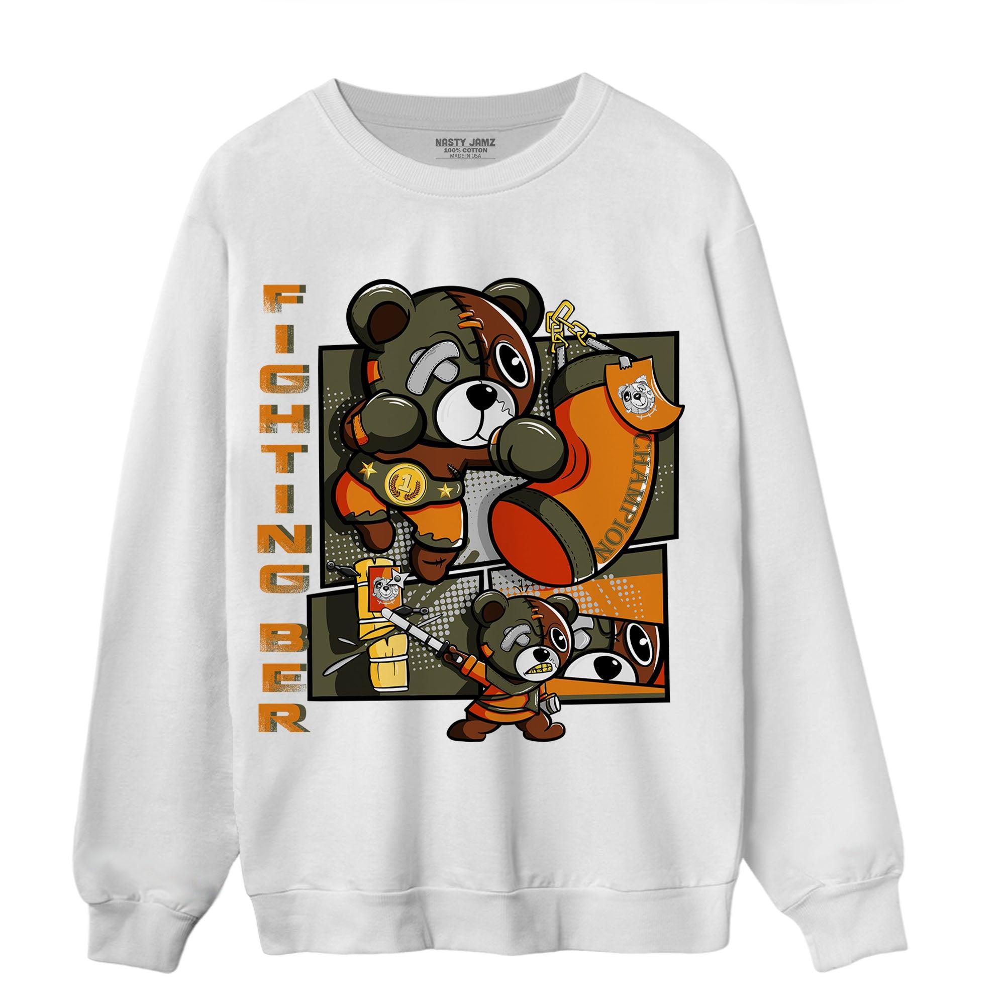 Olive 5s Sweatshirt Match BER Fighting Boxing - NastyJamz