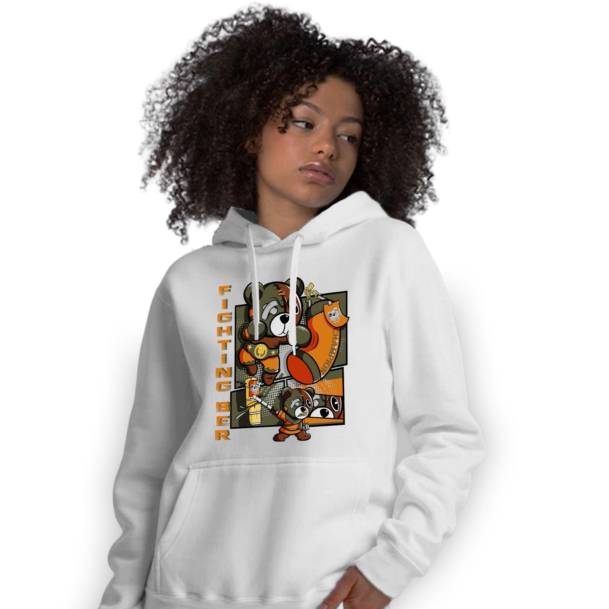 Olive 5s Hoodie Match BER Fighting Boxing - NastyJamz