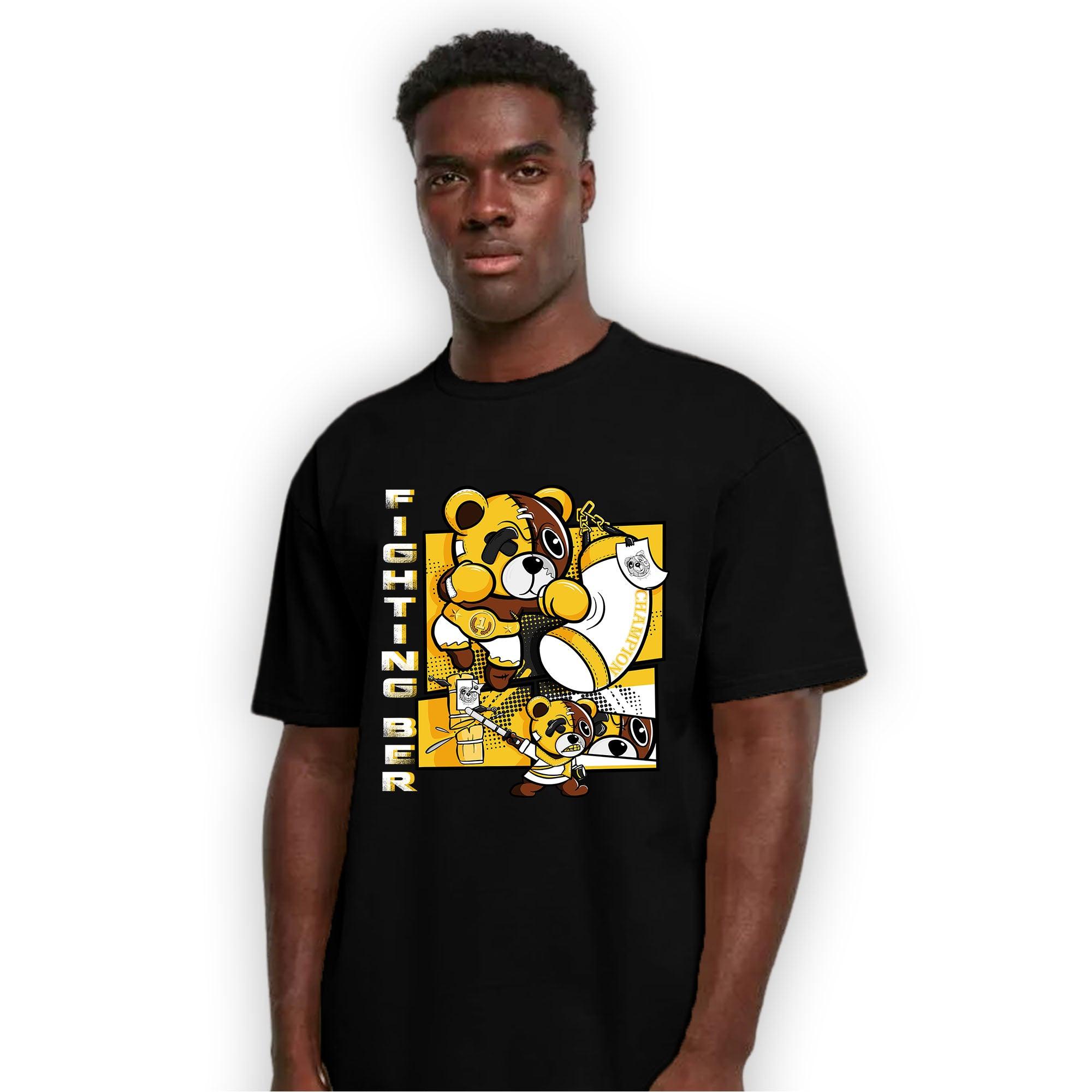 Yellow Ochre 6s T Shirt Match BER Fighting Boxing - NastyJamz
