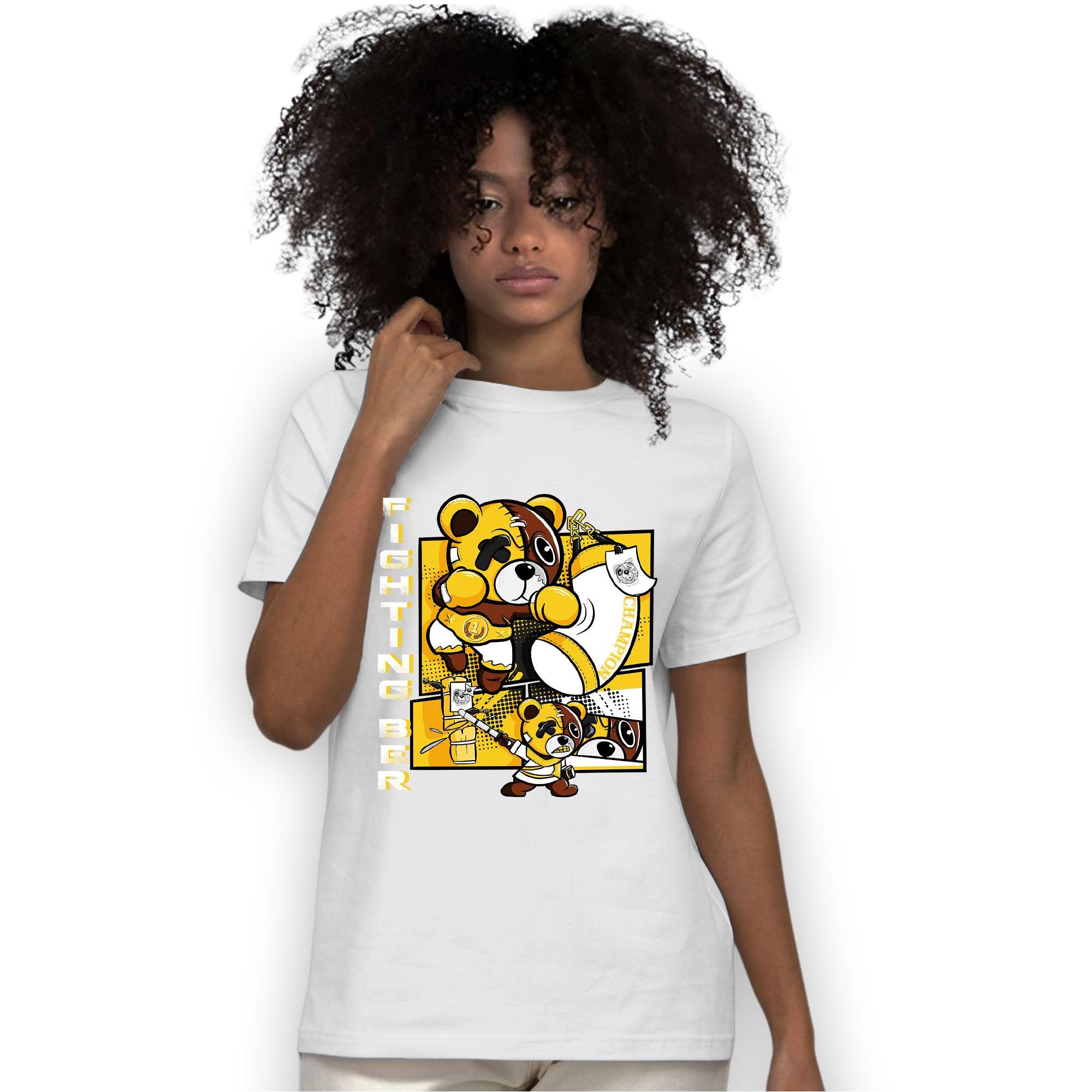 Yellow Ochre 6s T Shirt Match BER Fighting Boxing - NastyJamz