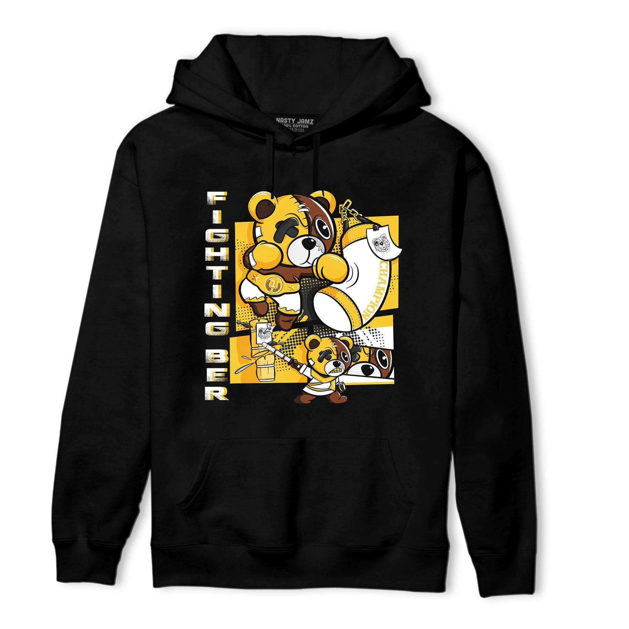 Yellow Ochre 6s Hoodie Match BER Fighting Boxing - NastyJamz