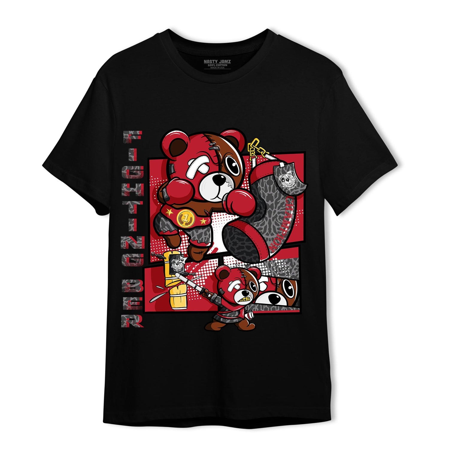 Spizike Low Bred T Shirt Match BER Fighting Boxing - NastyJamz