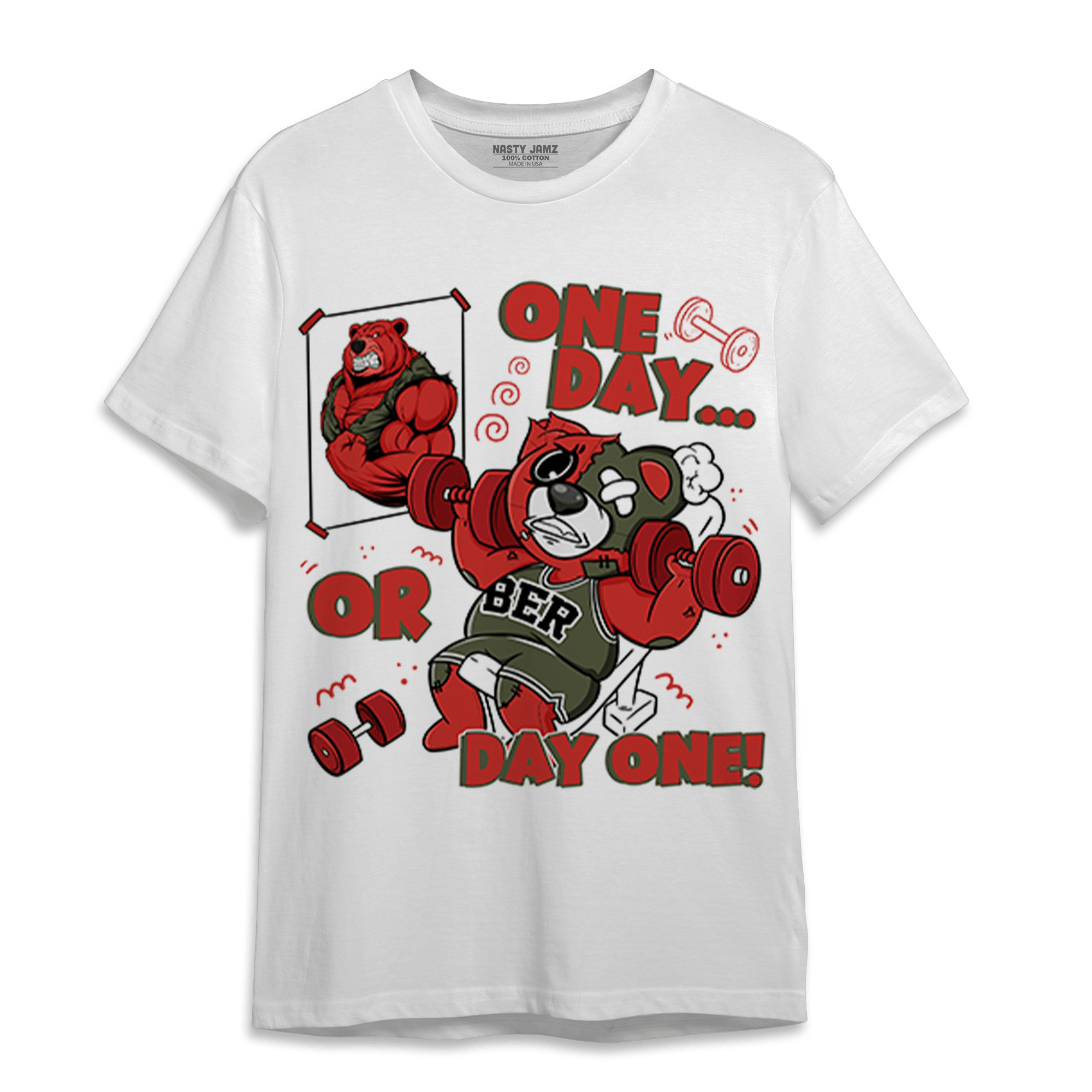 Dunk Low Mystic Red T Shirt Match BER Gymmer - NastyJamz