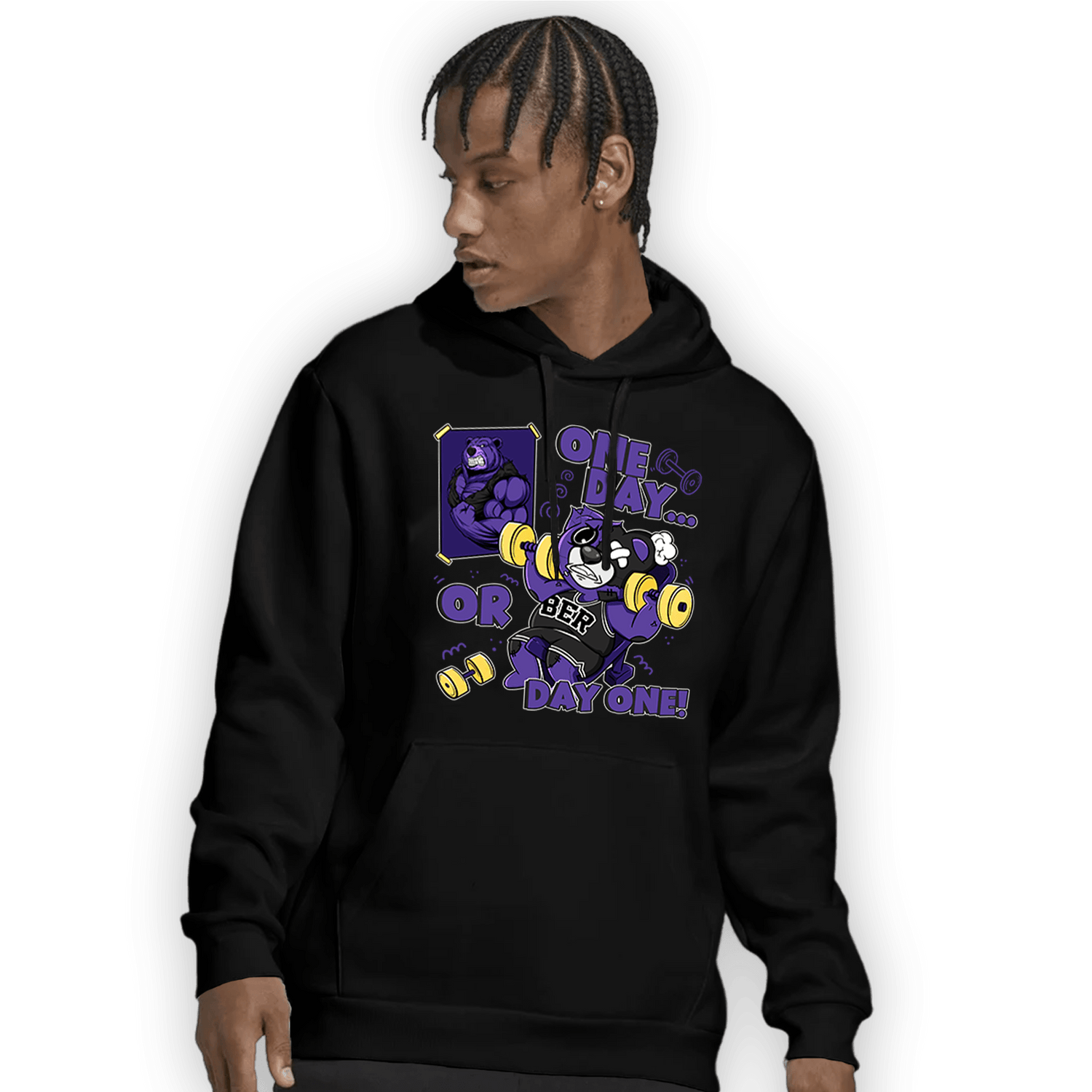 Field Purple 12s Hoodie Match BER Gymmer - NastyJamz