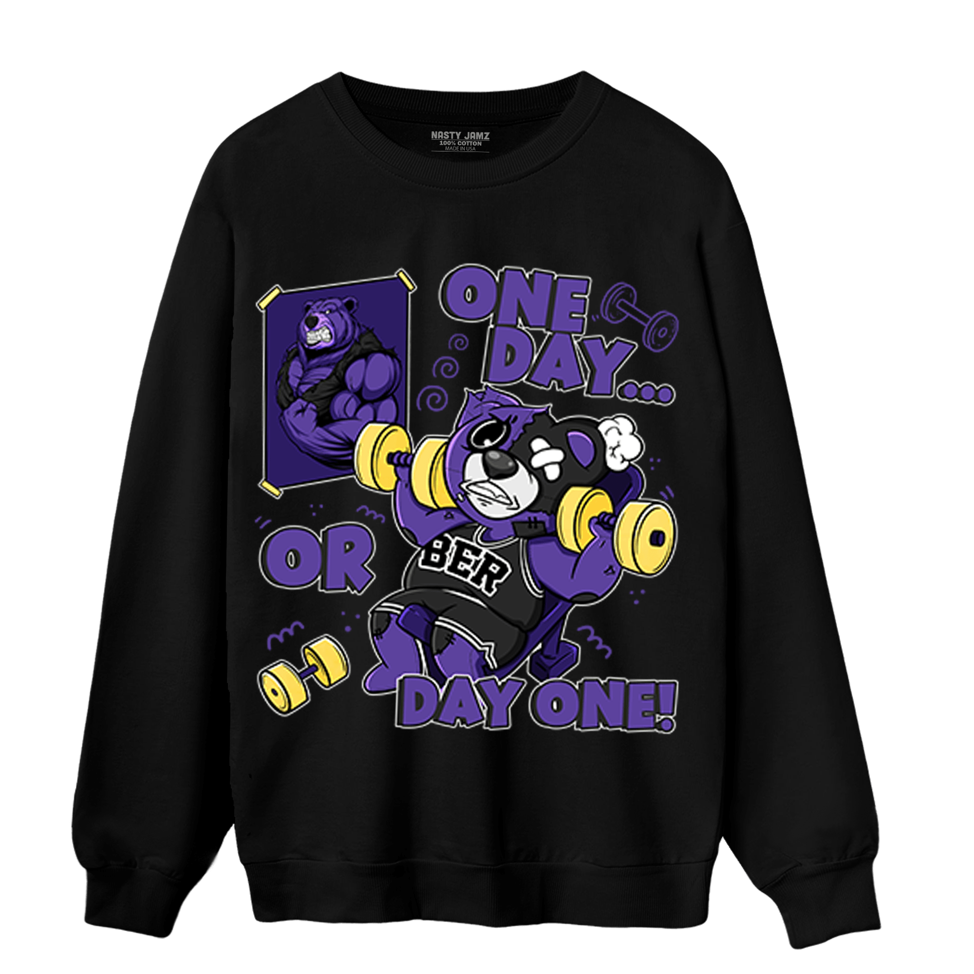 Field Purple 12s Sweatshirt Match BER Gymmer - NastyJamz