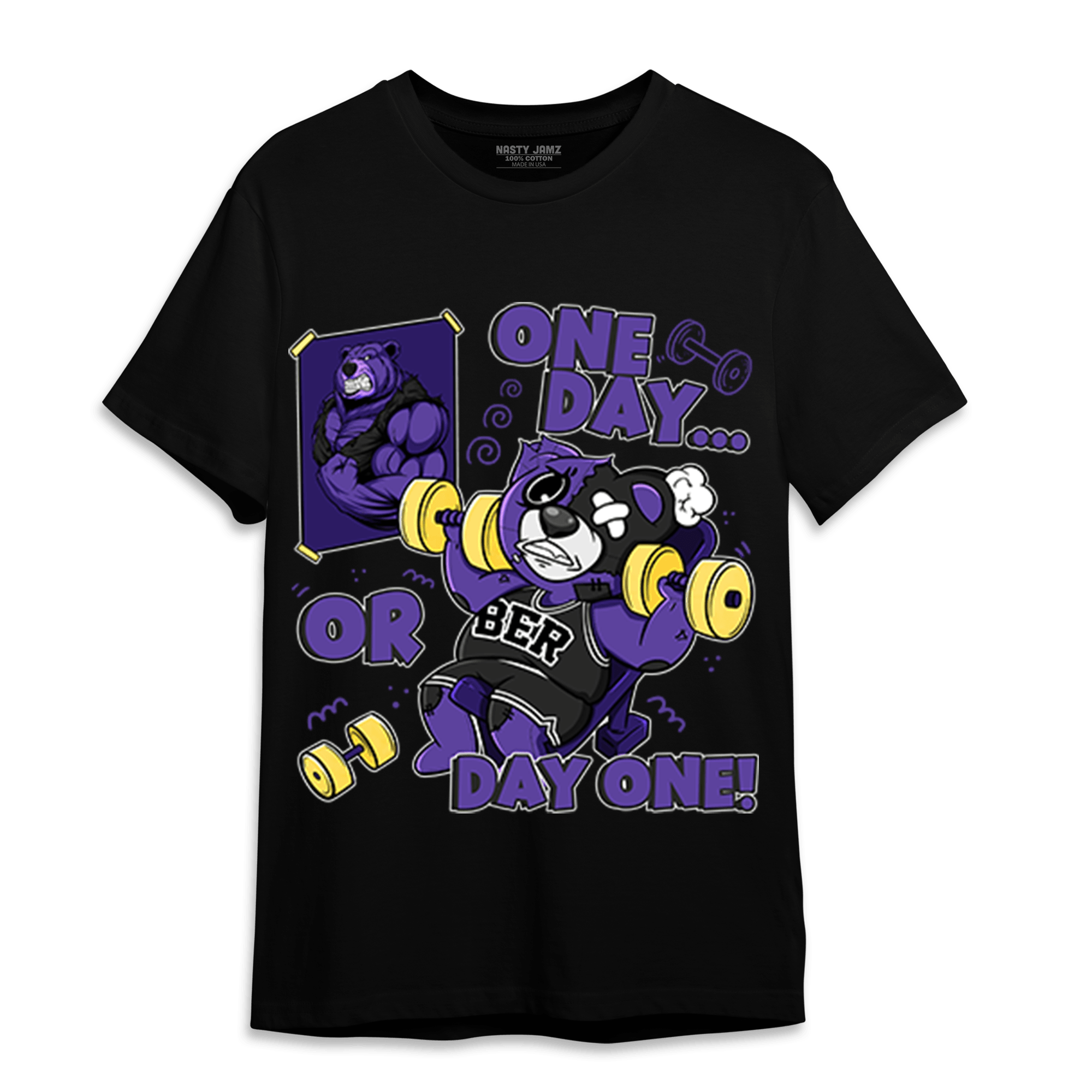 Field Purple 12s T Shirt Match BER Gymmer - NastyJamz