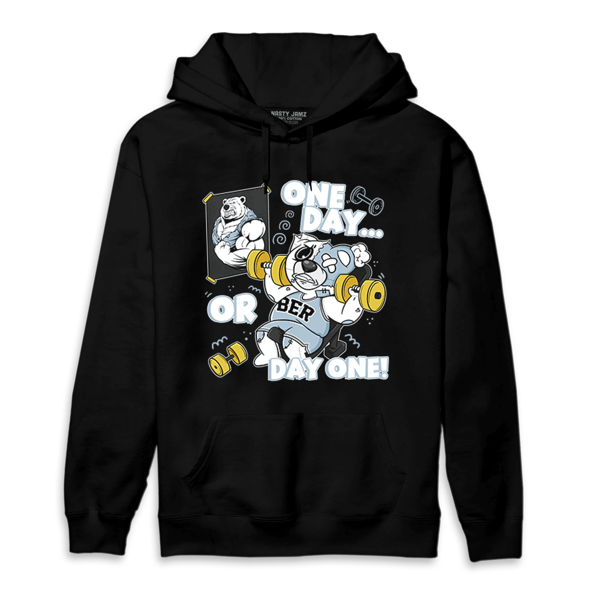 Blue Grey 13s Hoodie Match BER Gymmer - NastyJamz