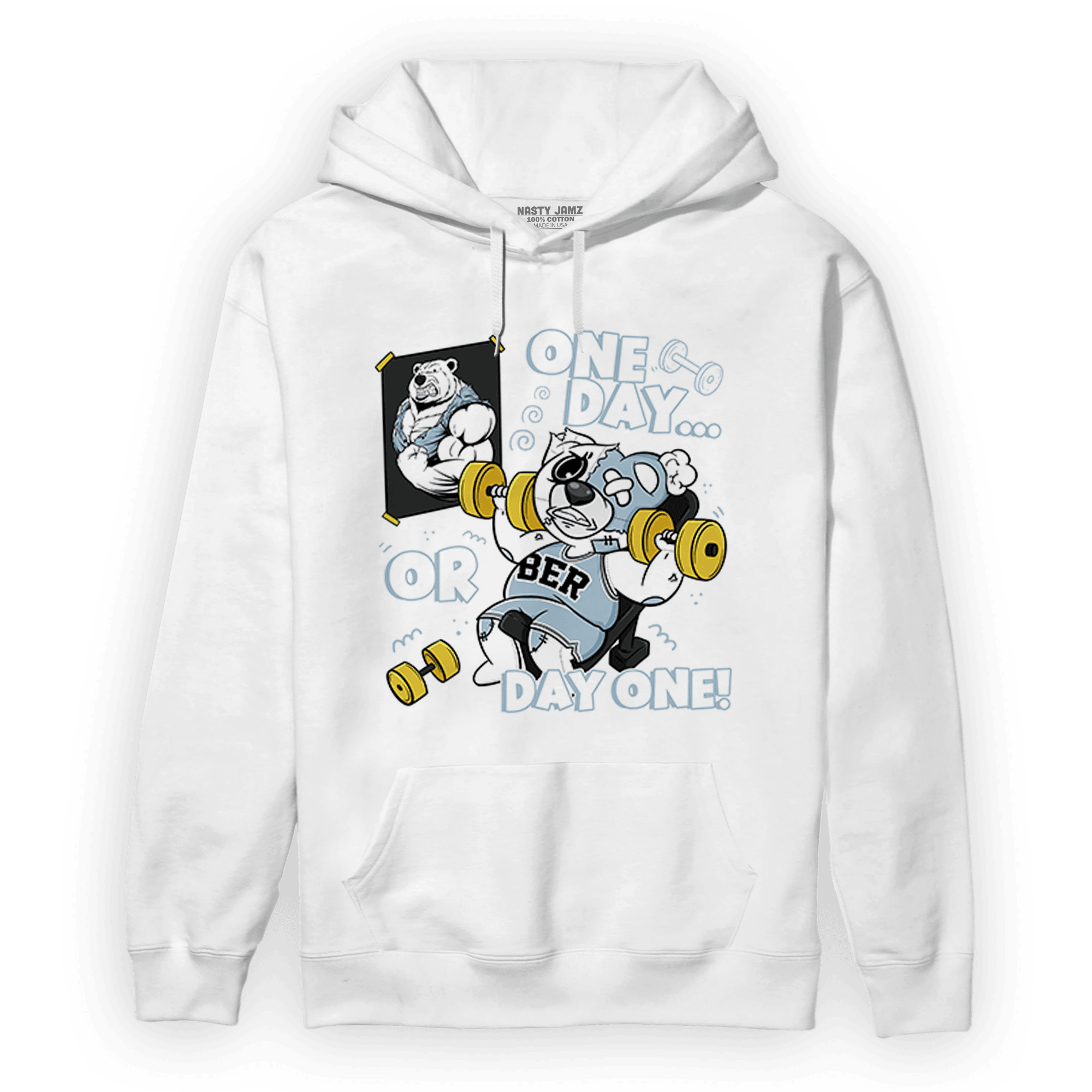 Blue Grey 13s Hoodie Match BER Gymmer - NastyJamz