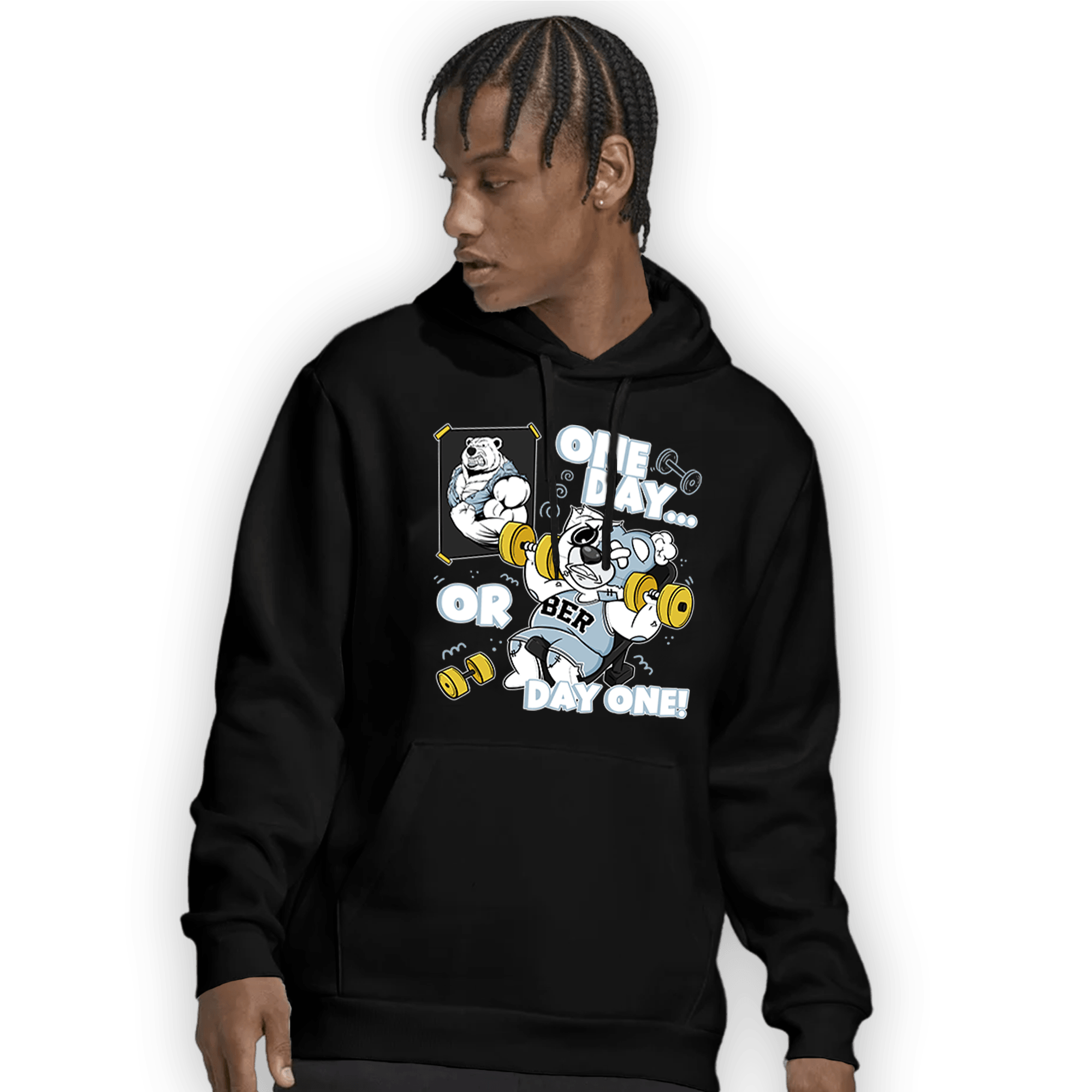 Blue Grey 13s Hoodie Match BER Gymmer - NastyJamz