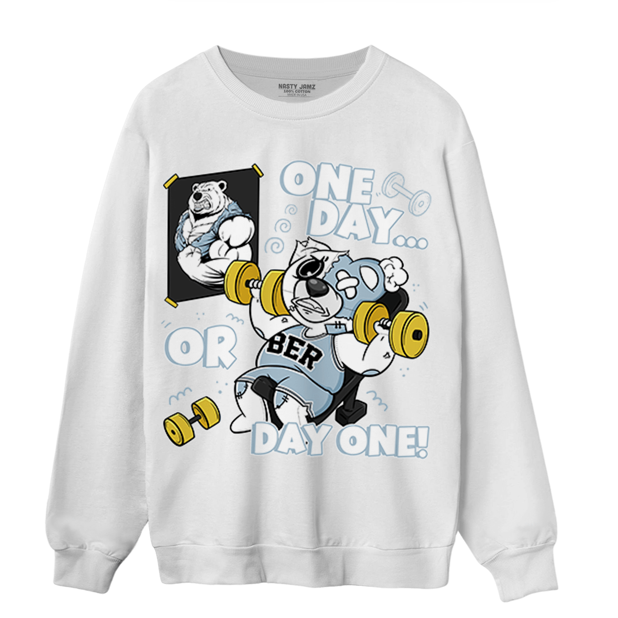 Blue Grey 13s Sweatshirt Match BER Gymmer - NastyJamz