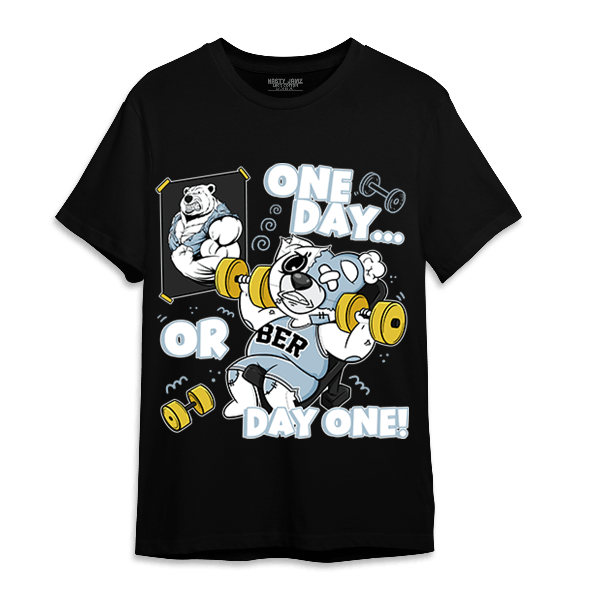 Blue Grey 13s T Shirt Match BER Gymmer - NastyJamz