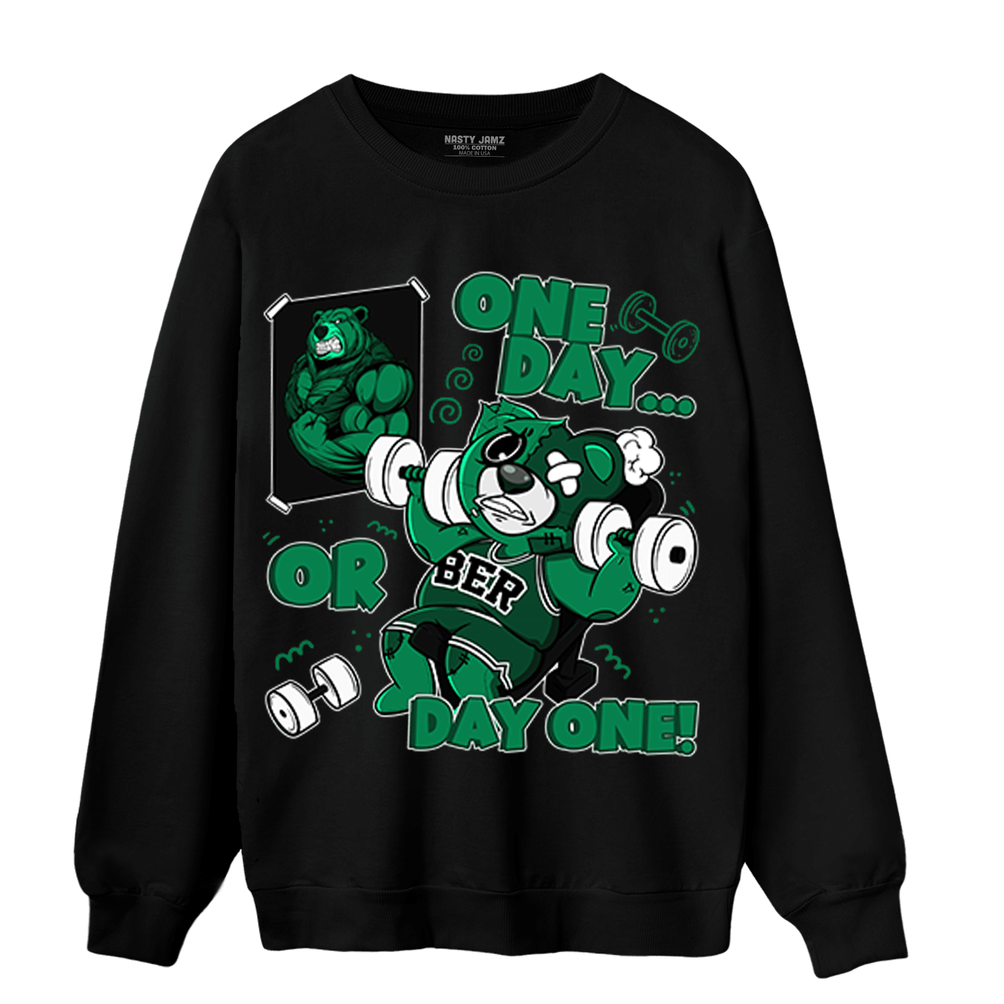 Celtic Lucky Green 1s Sweatshirt Match BER Gymmer - NastyJamz
