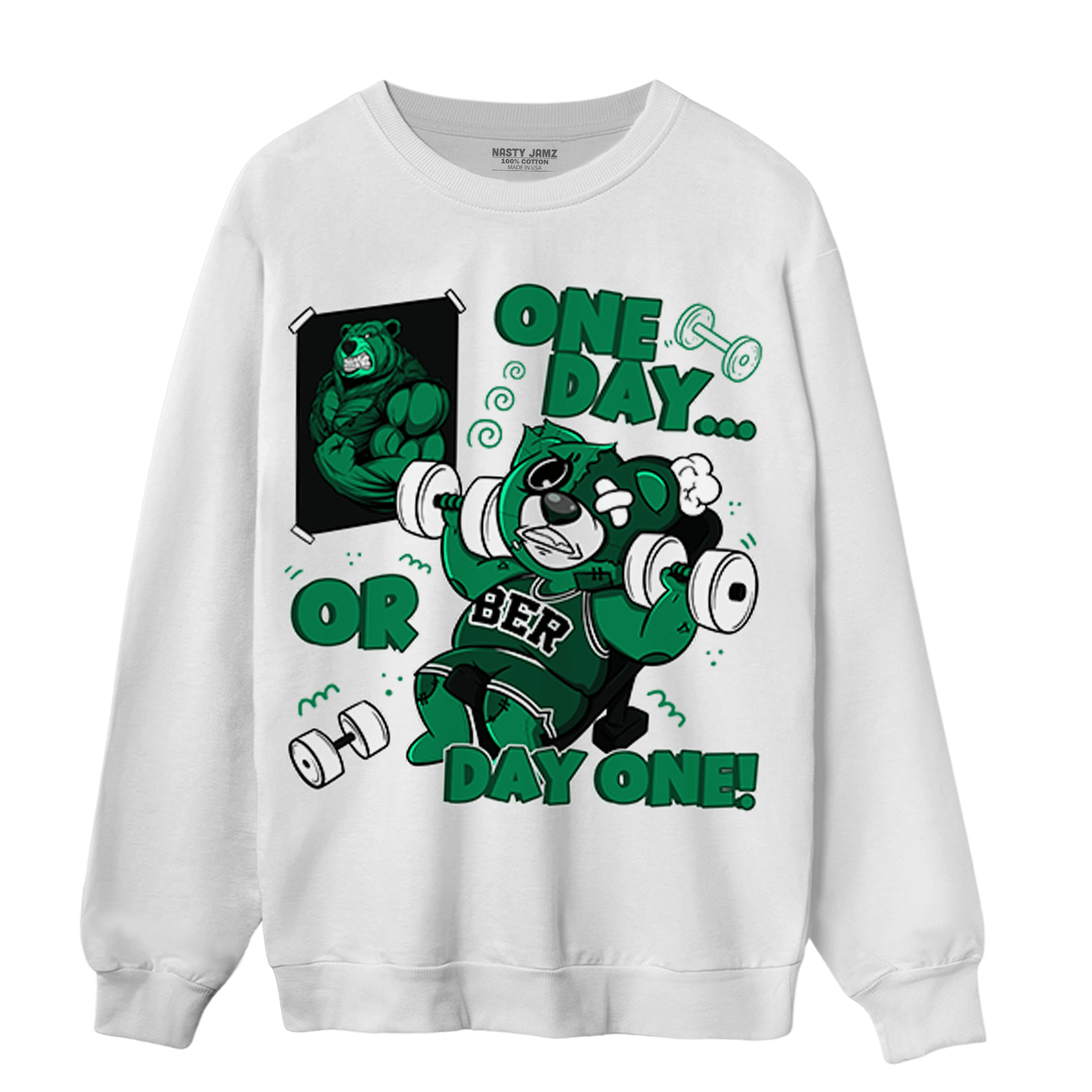Celtic Lucky Green 1s Sweatshirt Match BER Gymmer - NastyJamz