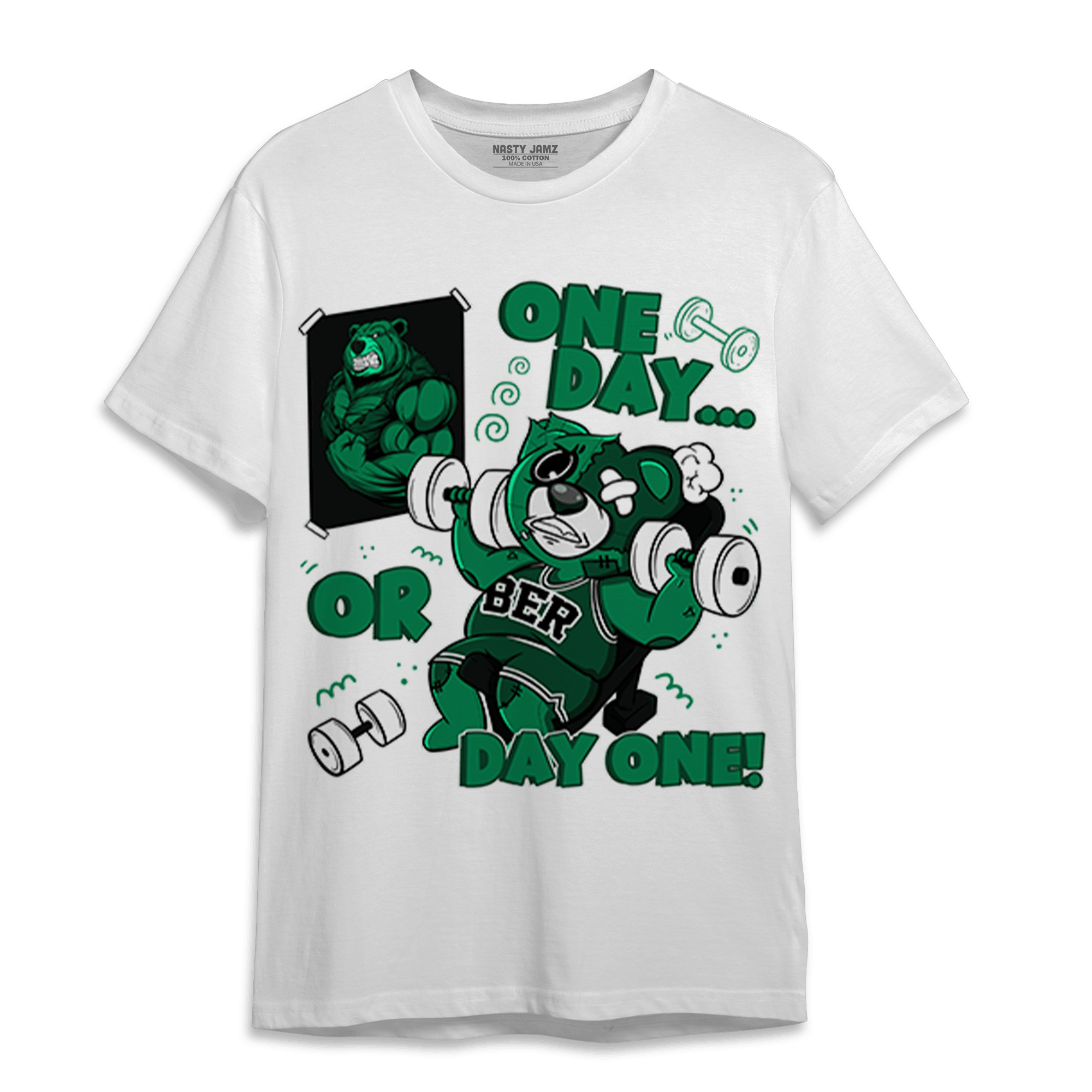 Celtic Lucky Green 1s T Shirt Match BER Gymmer - NastyJamz