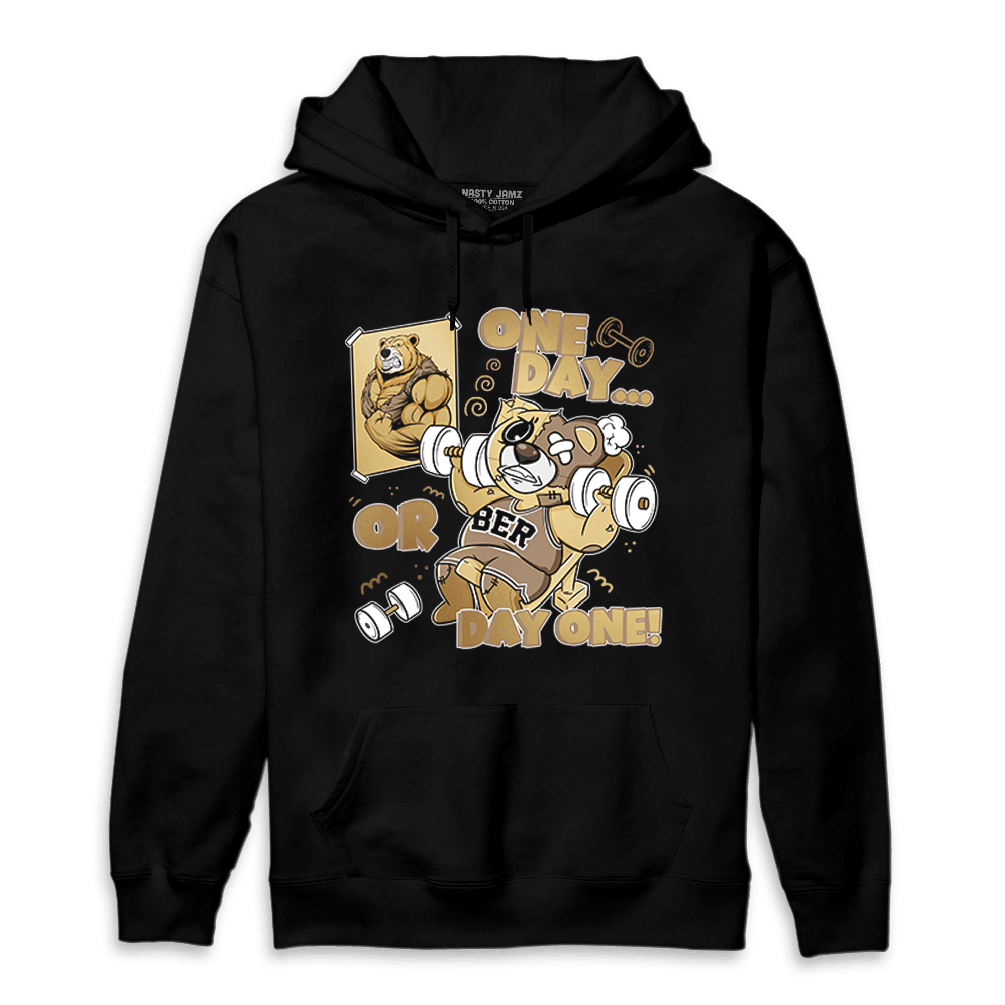 High OG Metallic Gold 1s Hoodie Match BER Gymmer - NastyJamz