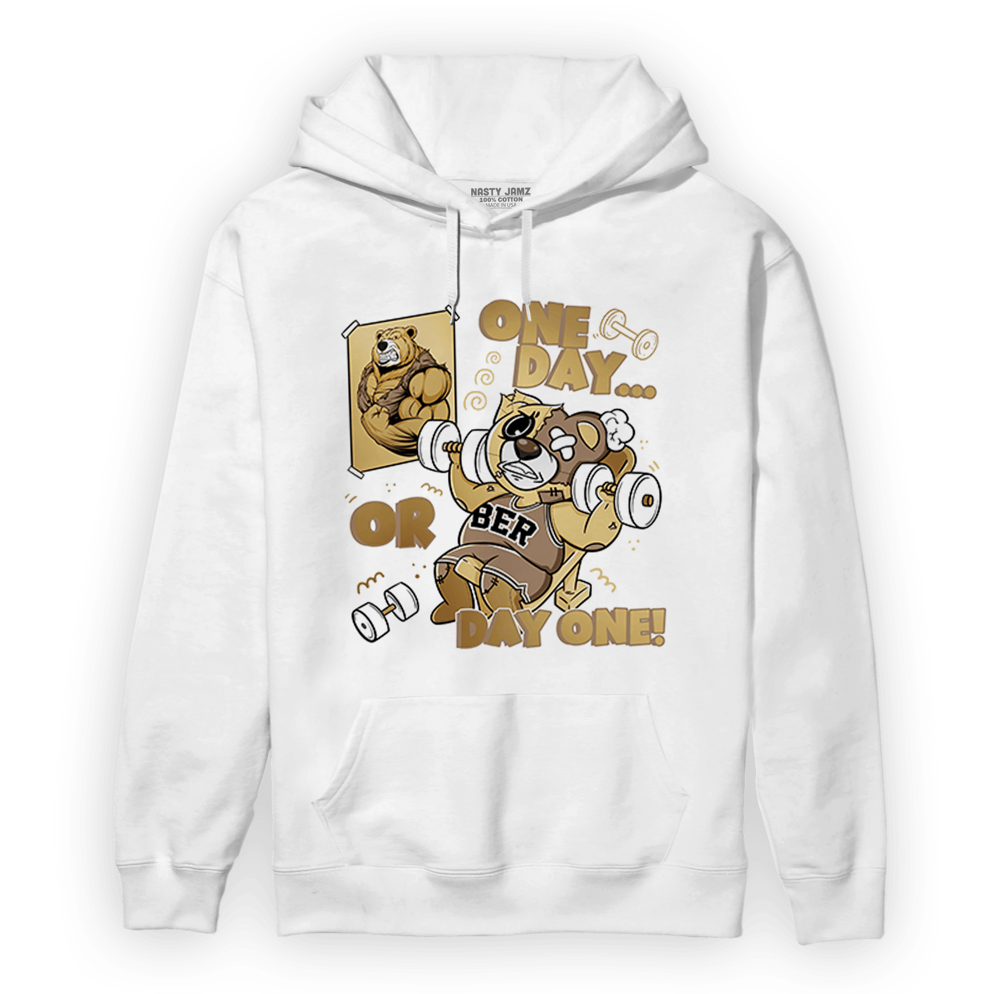 High OG Metallic Gold 1s Hoodie Match BER Gymmer - NastyJamz