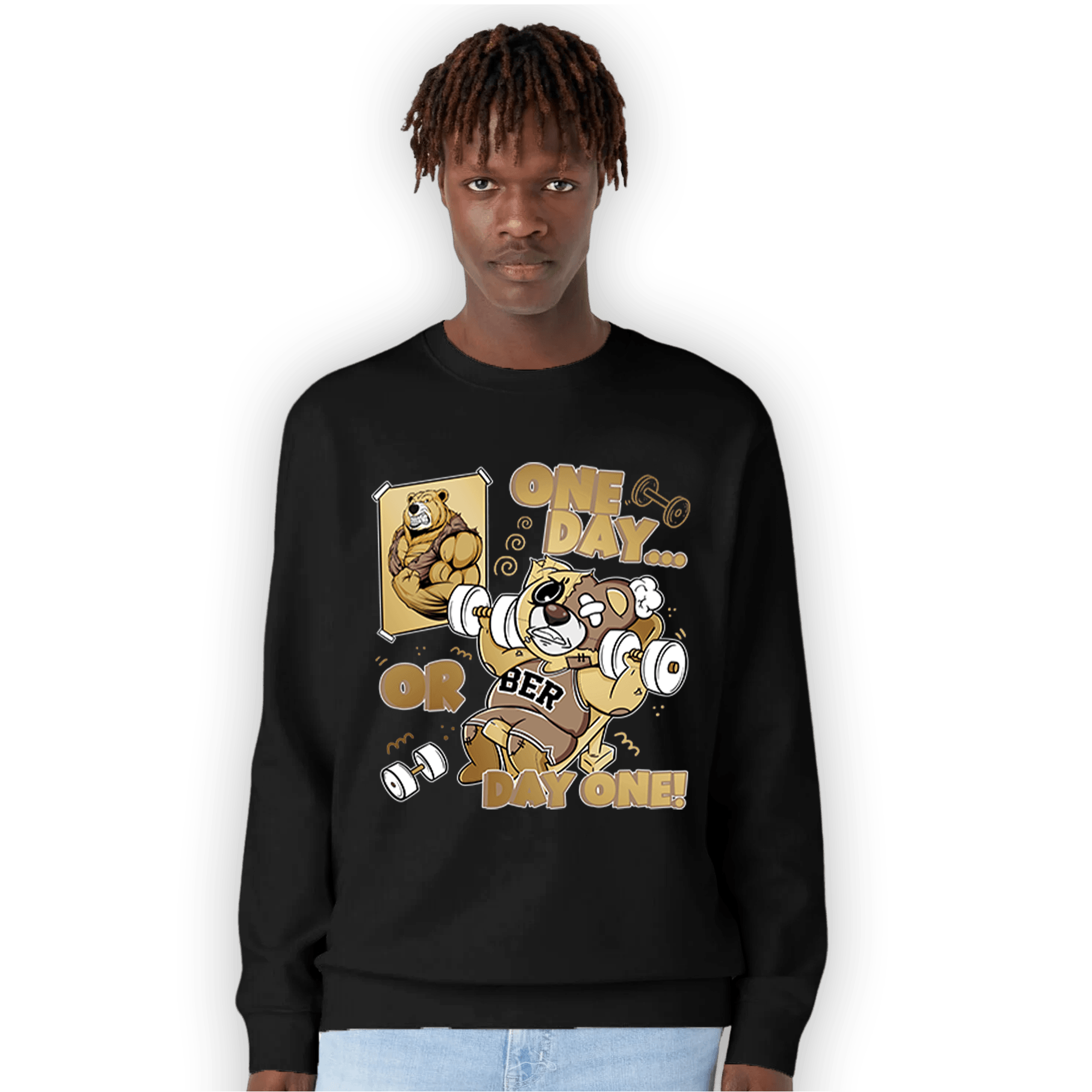 High OG Metallic Gold 1s Sweatshirt Match BER Gymmer - NastyJamz
