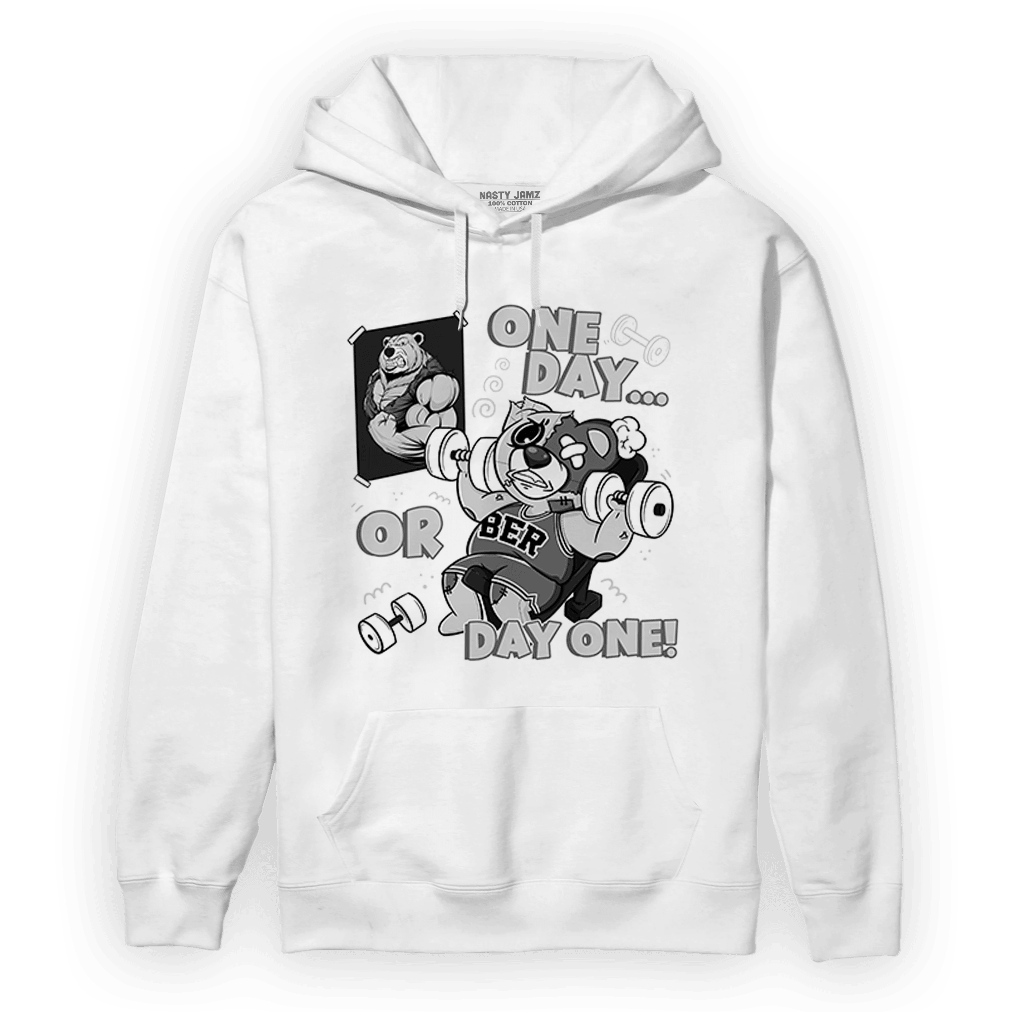 Retro High OG Black White 1s Hoodie Match BER Gymmer - NastyJamz