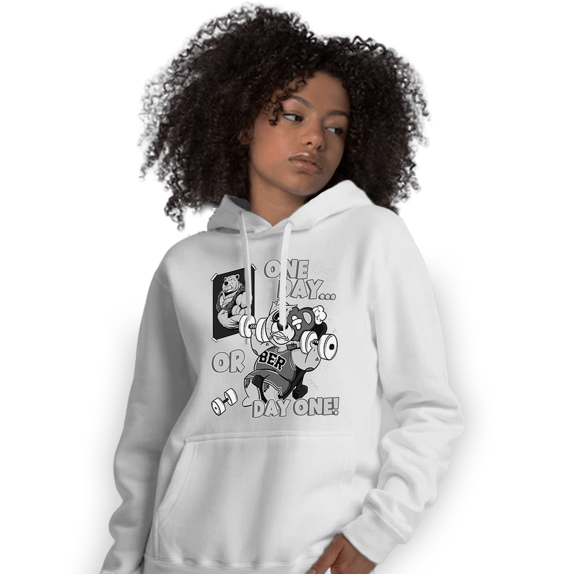 Retro High OG Black White 1s Hoodie Match BER Gymmer - NastyJamz