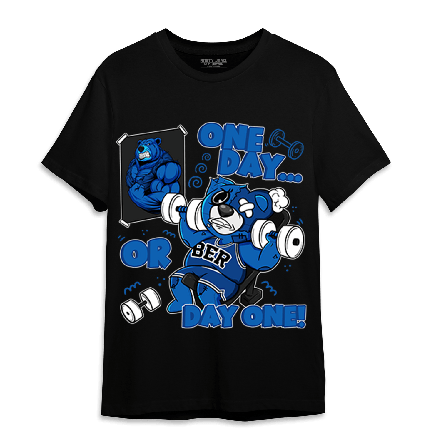 Royal Reimagined 1s T Shirt Match BER Gymmer - NastyJamz