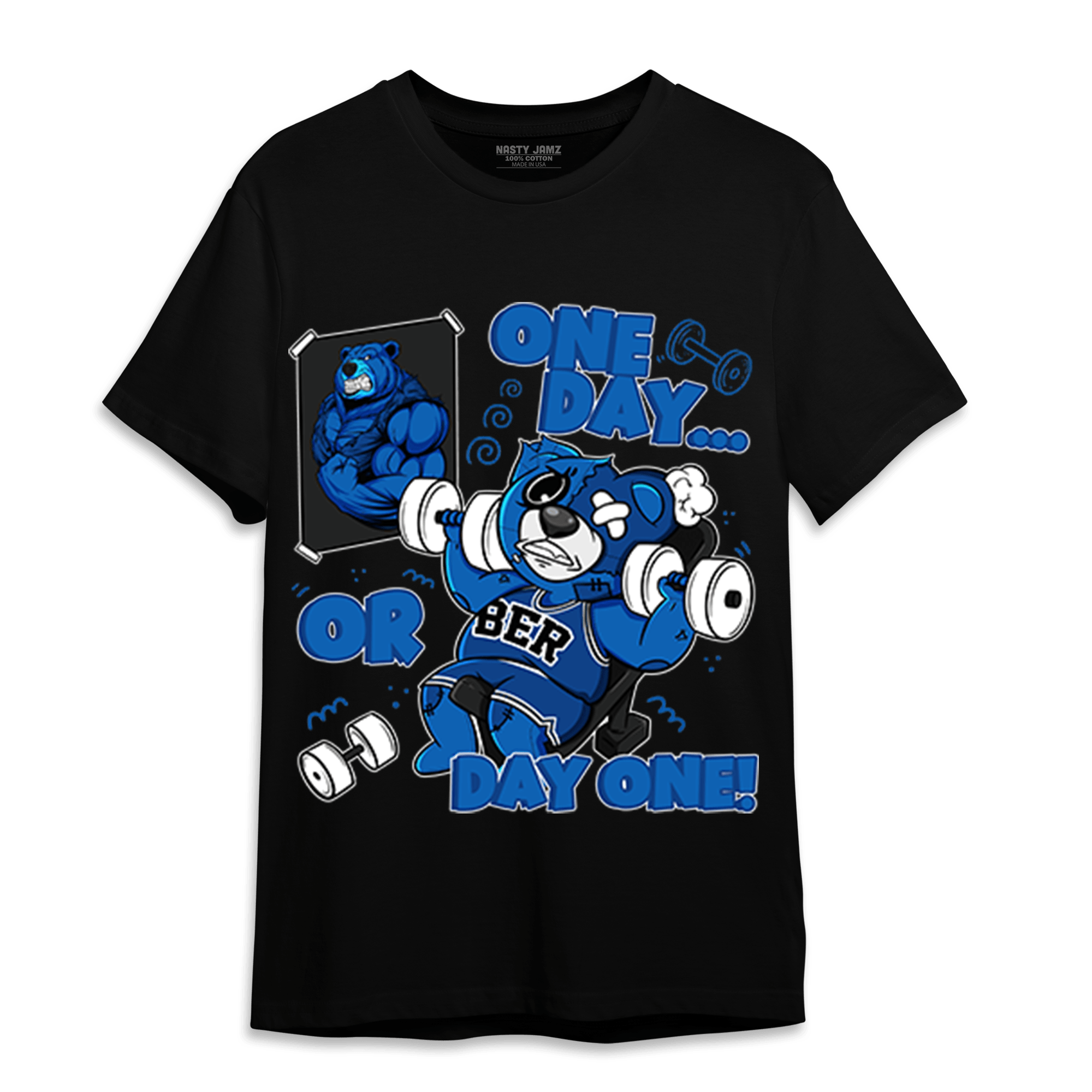 Royal Reimagined 1s T Shirt Match BER Gymmer - NastyJamz