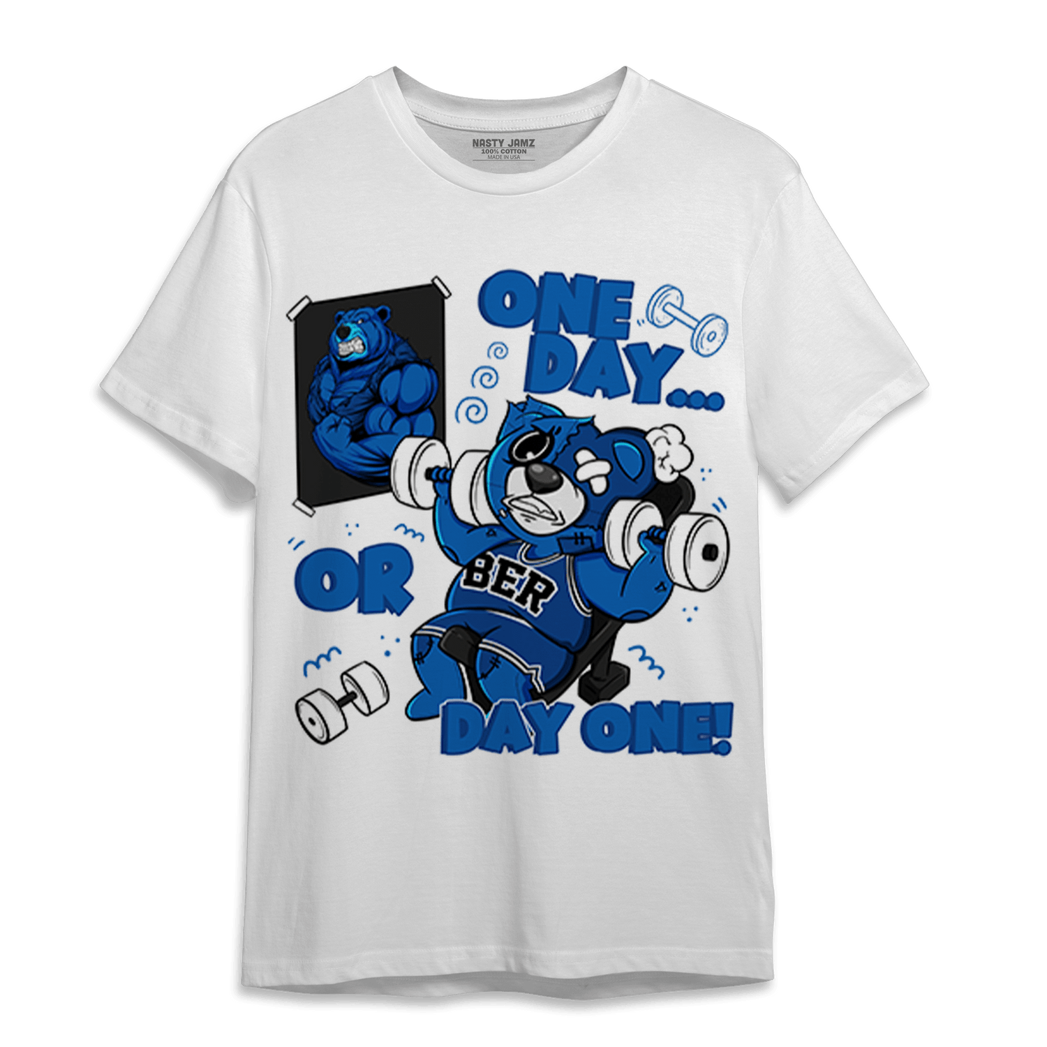Royal Reimagined 1s T Shirt Match BER Gymmer - NastyJamz