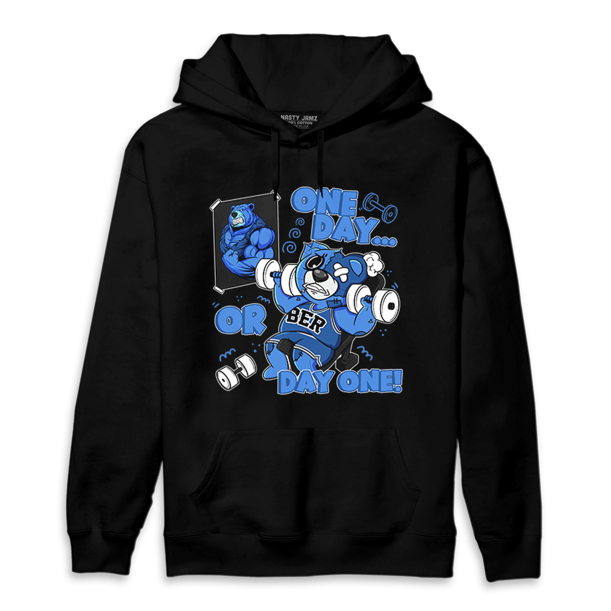 University Blue Toe 1s Hoodie Match BER Gymmer - NastyJamz