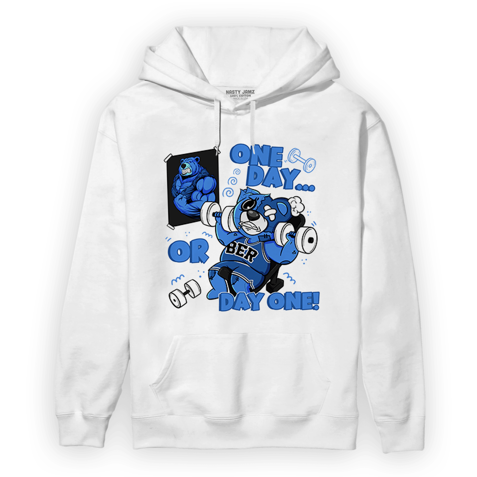 University Blue Toe 1s Hoodie Match BER Gymmer - NastyJamz