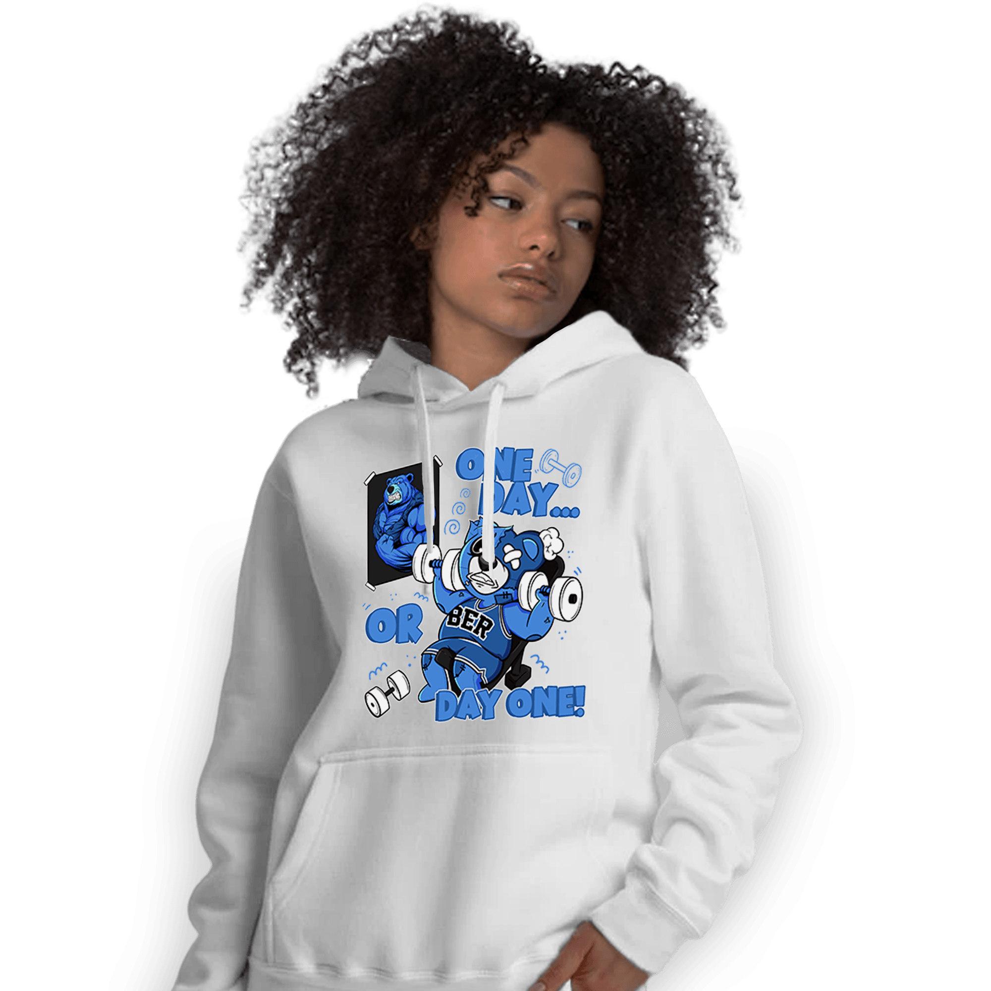University Blue Toe 1s Hoodie Match BER Gymmer - NastyJamz