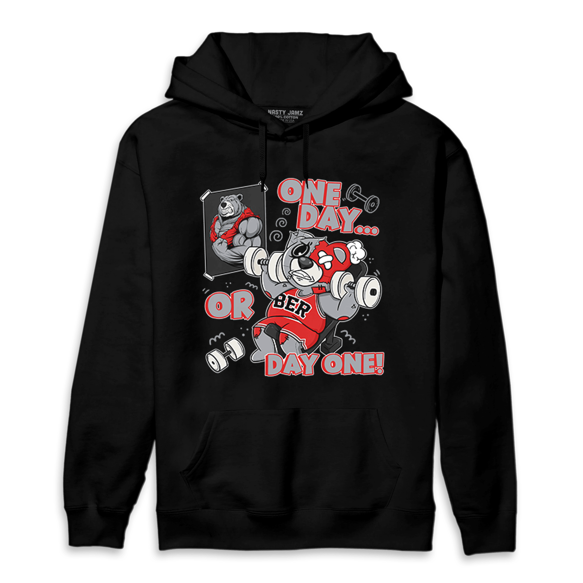 Bred Reimagined 4s Hoodie Match BER Gymmer - NastyJamz