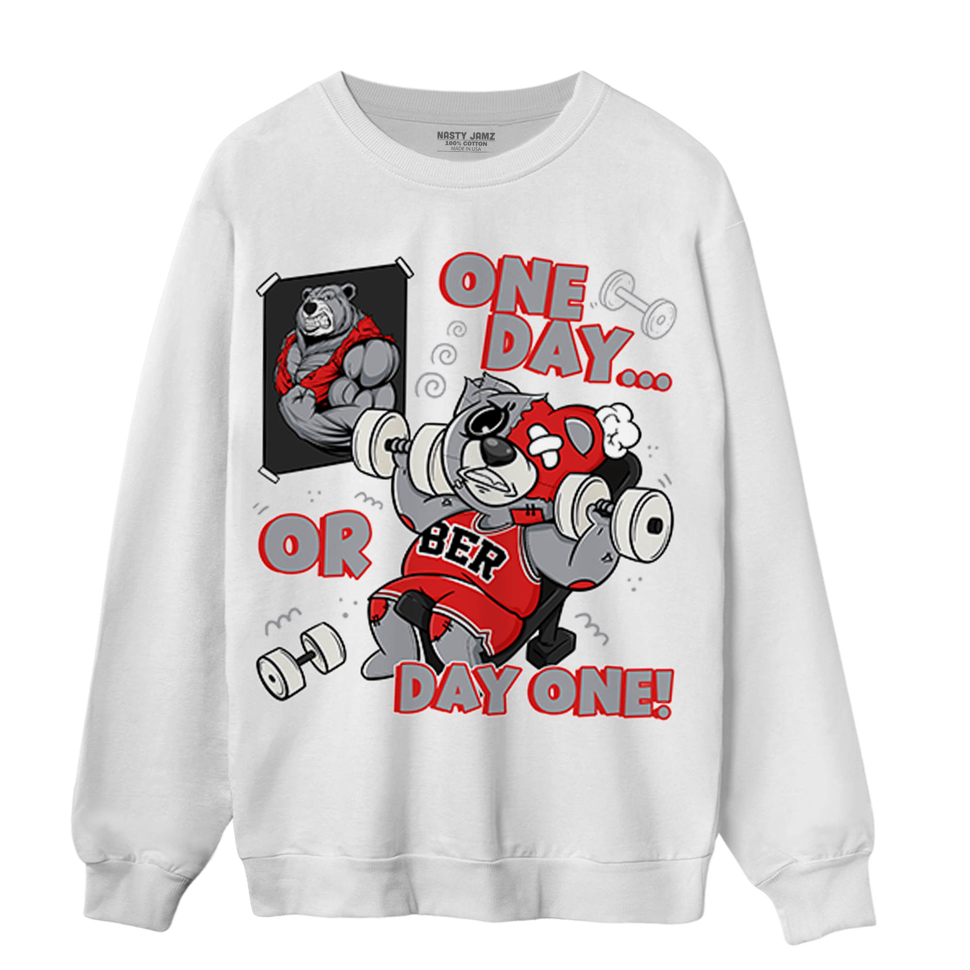 Bred Reimagined 4s Sweatshirt Match BER Gymmer - NastyJamz