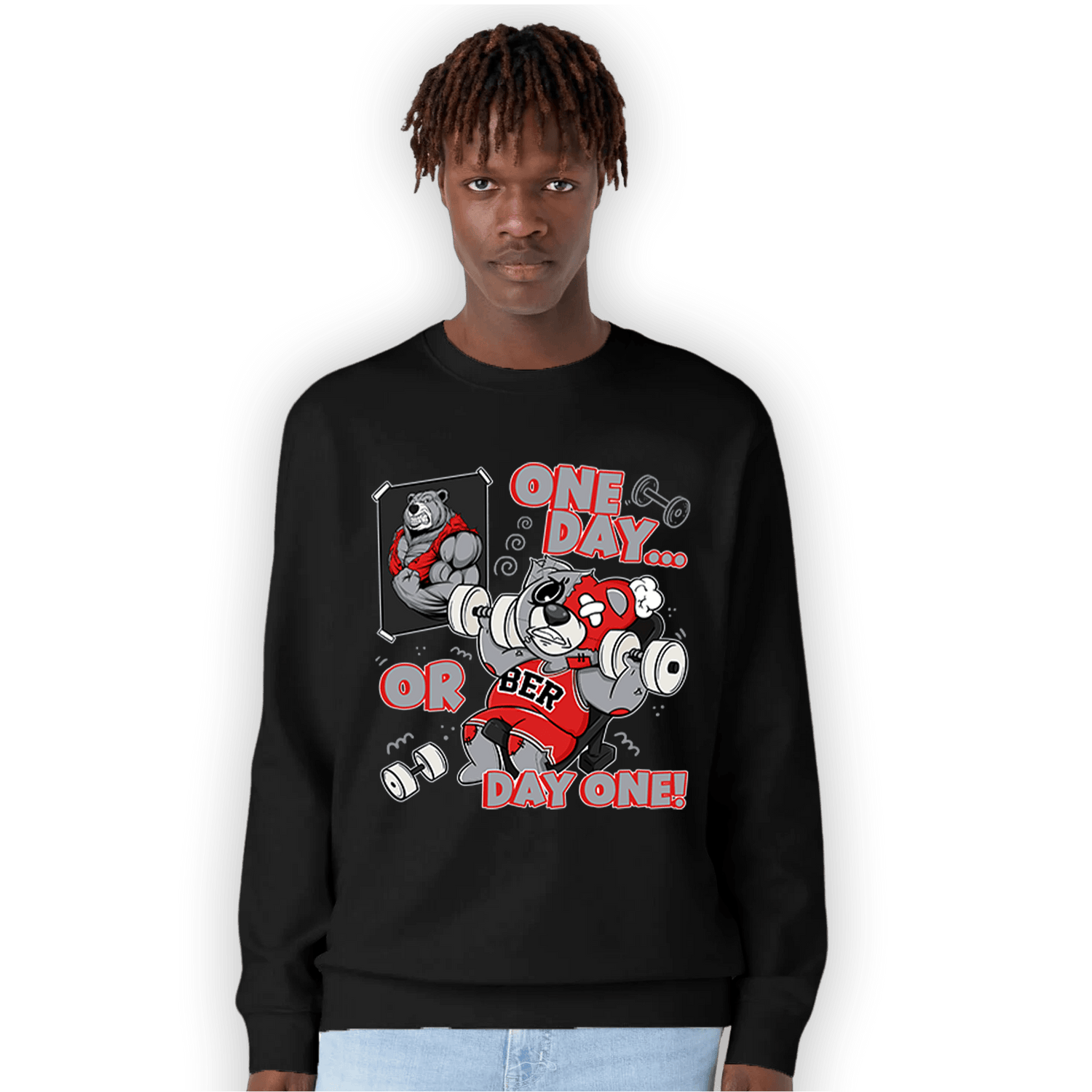 Bred Reimagined 4s Sweatshirt Match BER Gymmer - NastyJamz