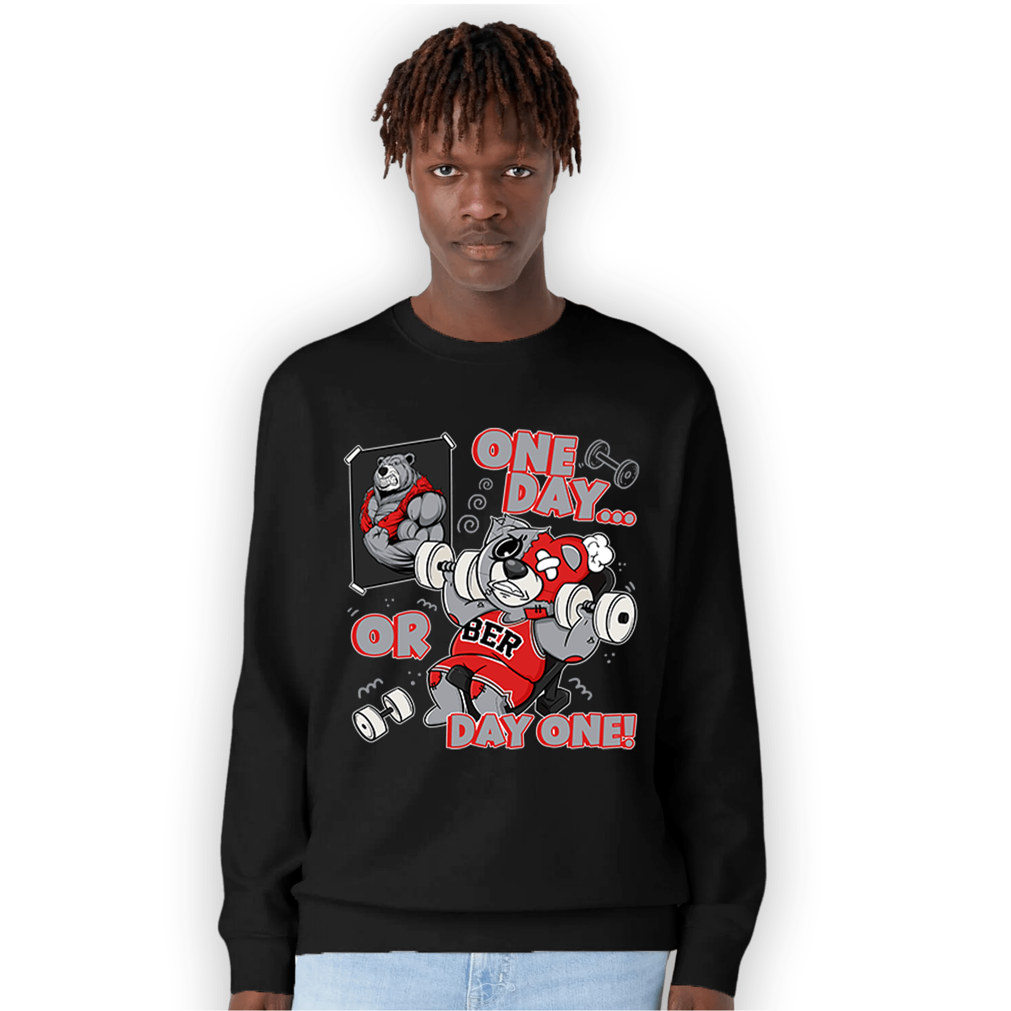 Bred Reimagined 4s Sweatshirt Match BER Gymmer - NastyJamz