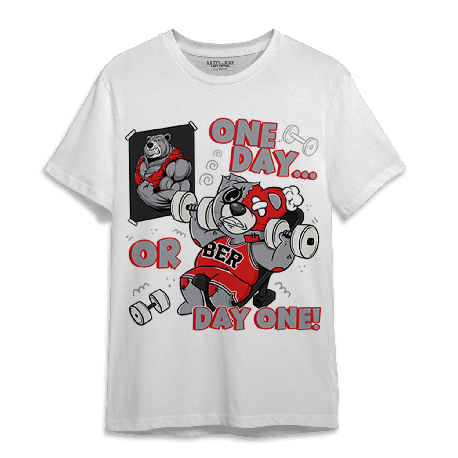 Bred Reimagined 4s T Shirt Match BER Gymmer - NastyJamz