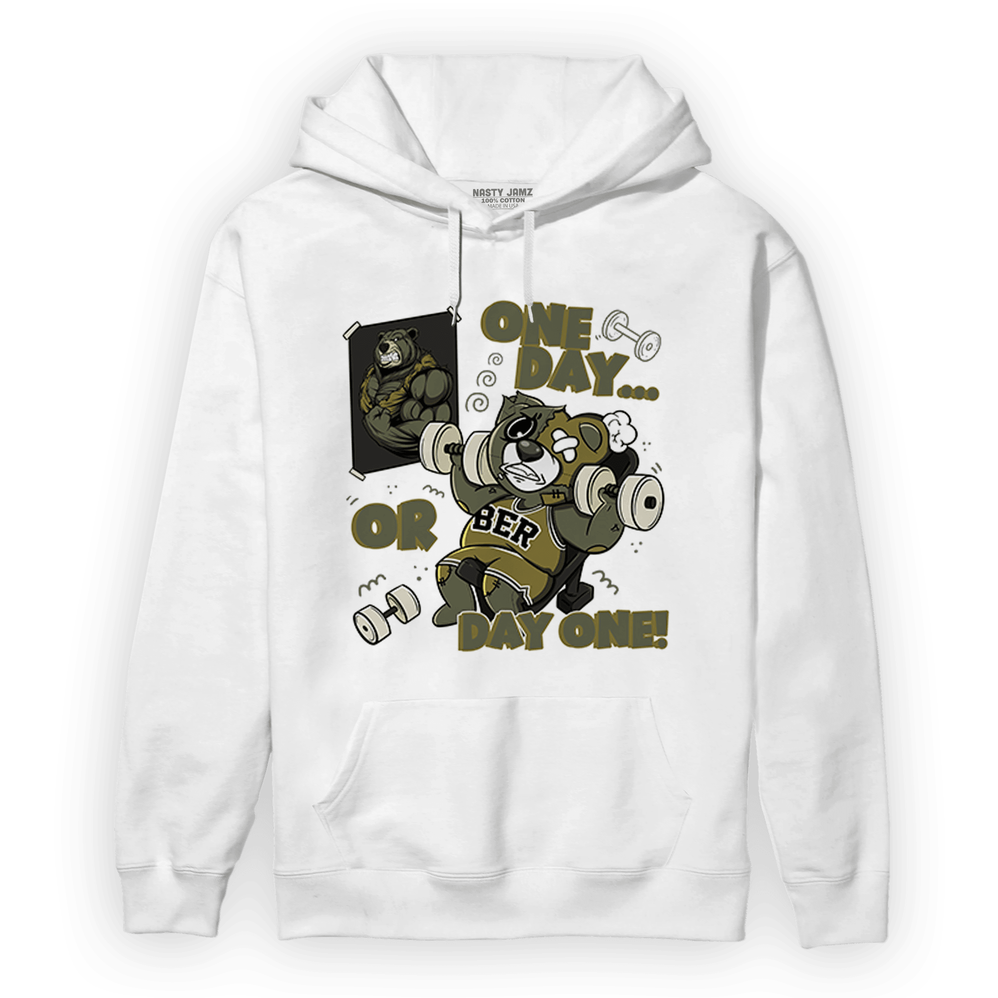 SE Craft Medium Olive 4s Hoodie Match BER Gymmer - NastyJamz