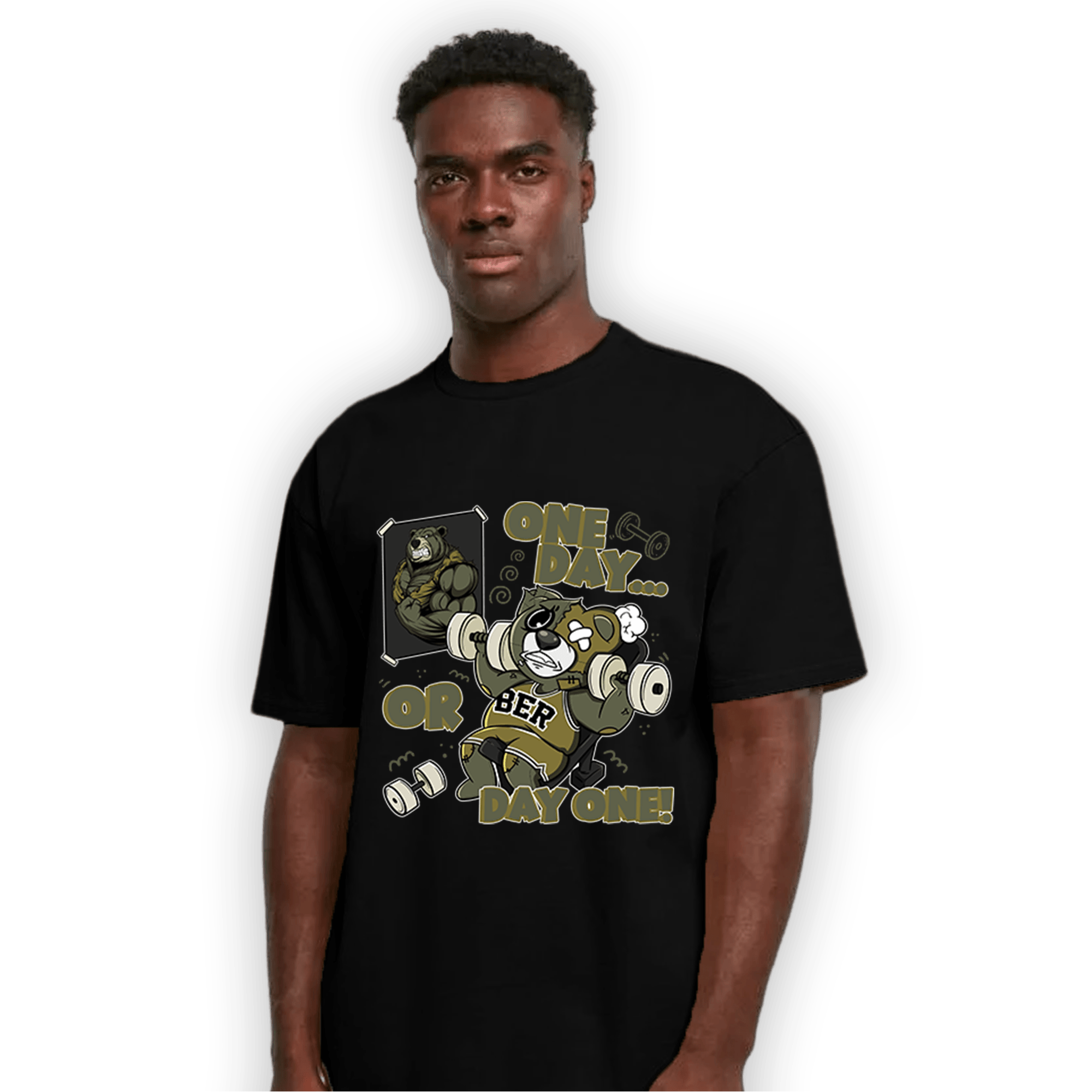 SE Craft Medium Olive 4s T Shirt Match BER Gymmer - NastyJamz