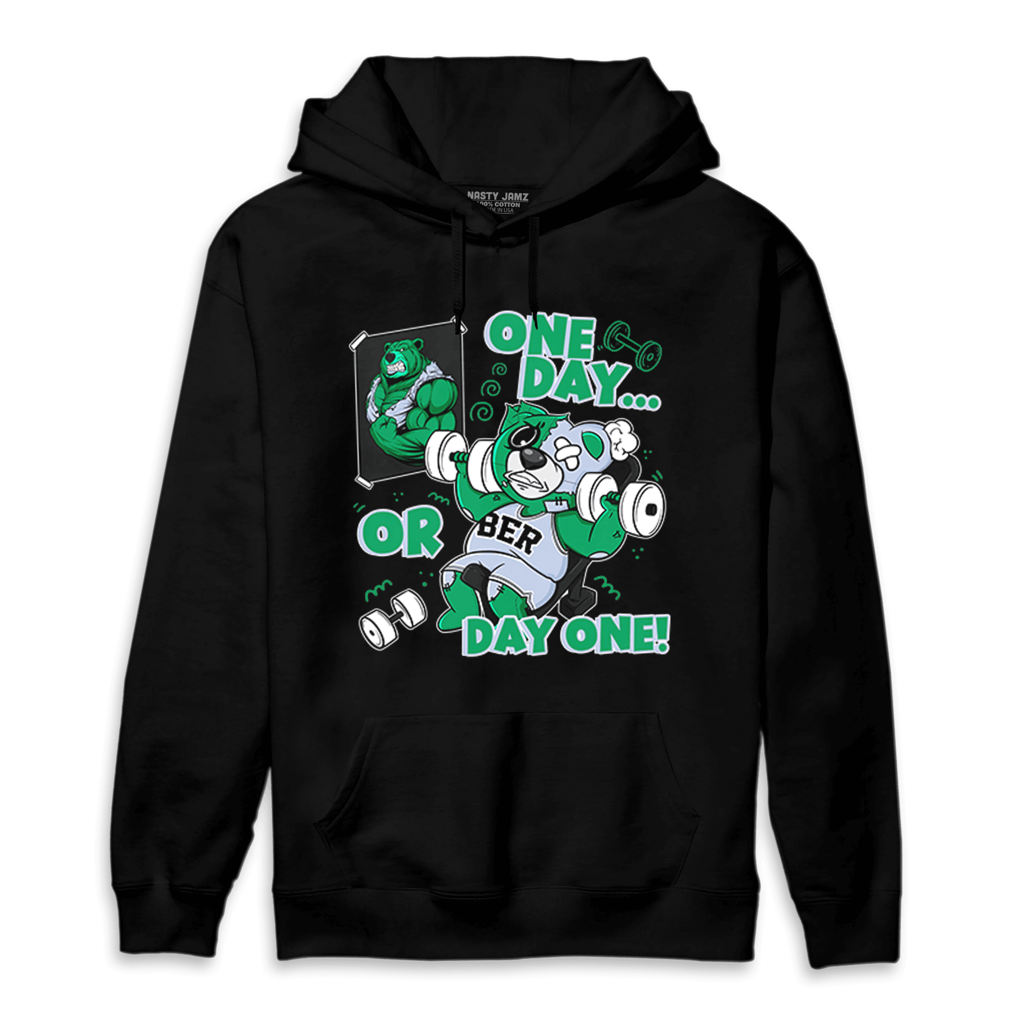 Lucky Green 5s Hoodie Match BER Gymmer - NastyJamz