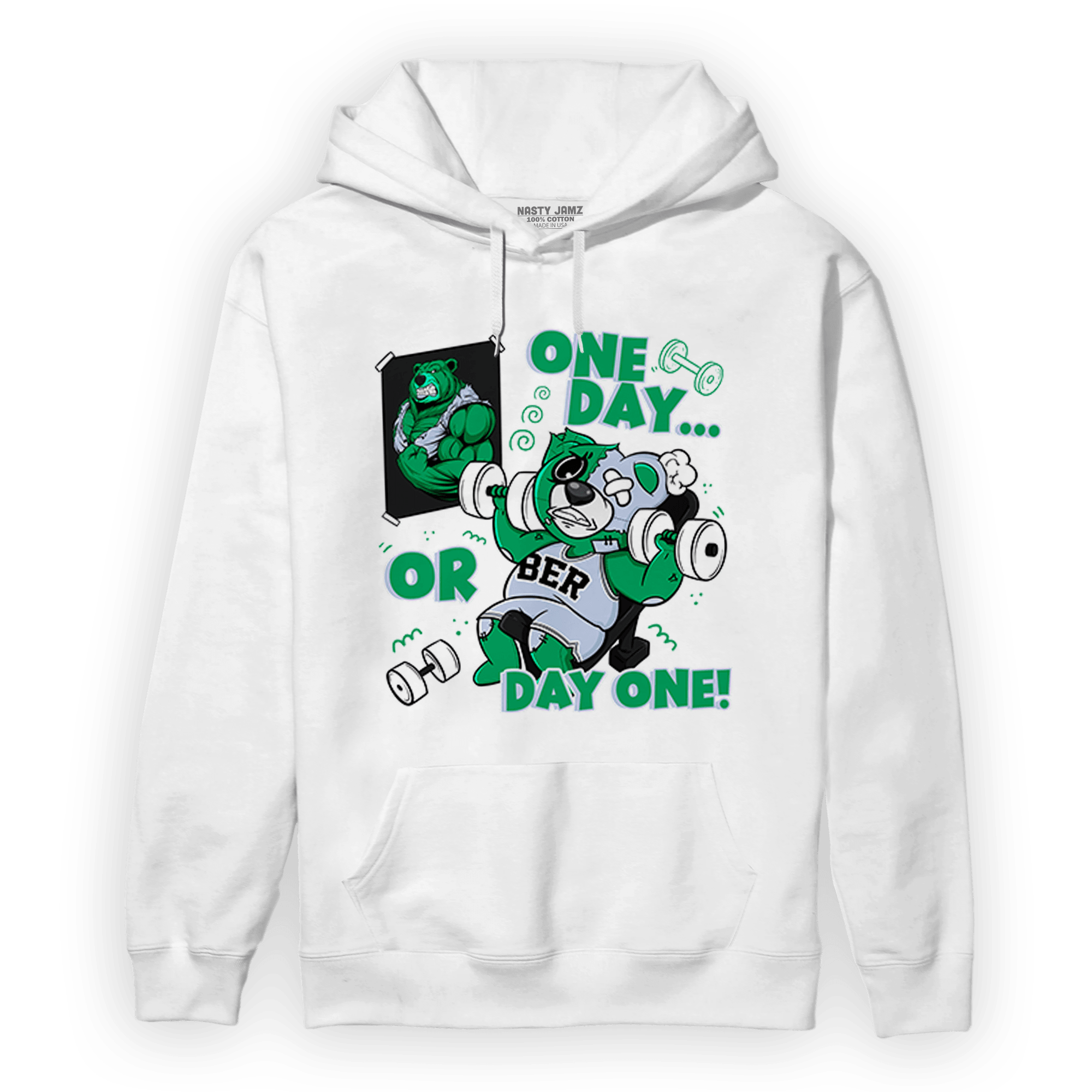 Lucky Green 5s Hoodie Match BER Gymmer - NastyJamz