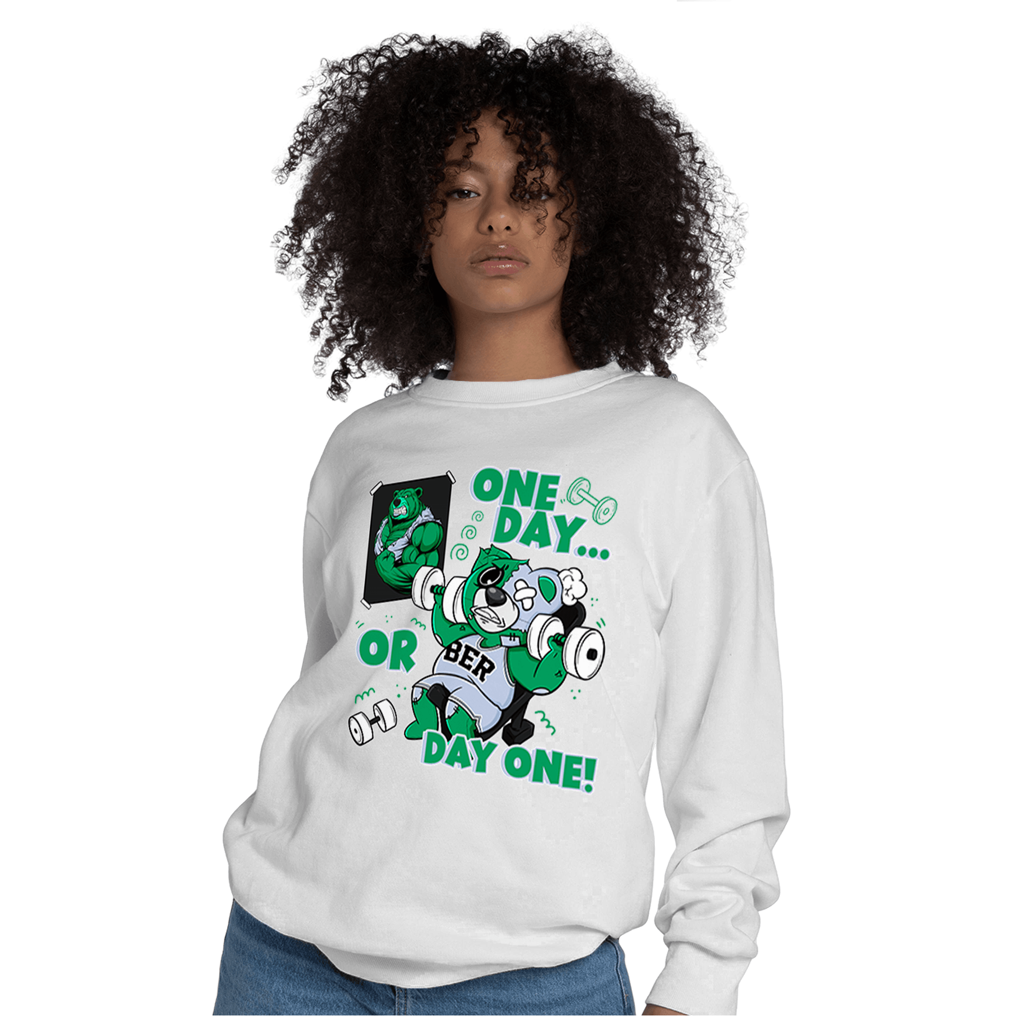 Lucky Green 5s Sweatshirt Match BER Gymmer - NastyJamz