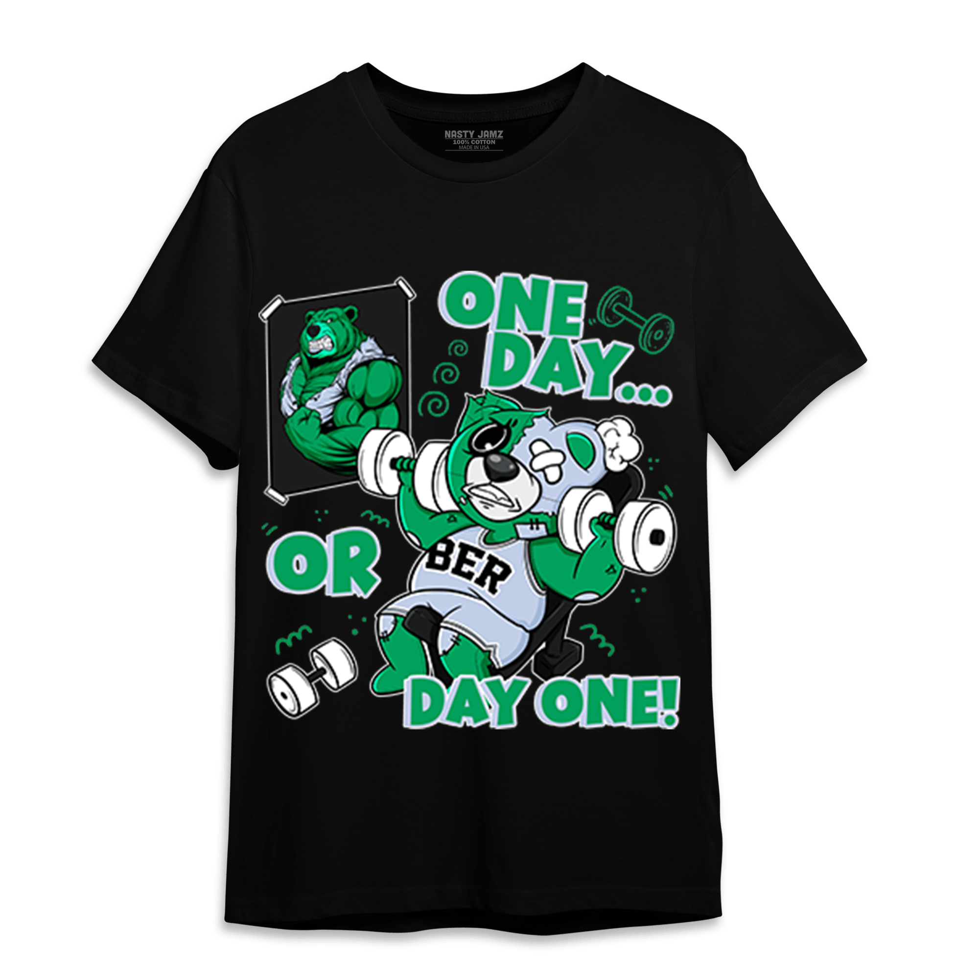 Lucky Green 5s T Shirt Match BER Gymmer - NastyJamz