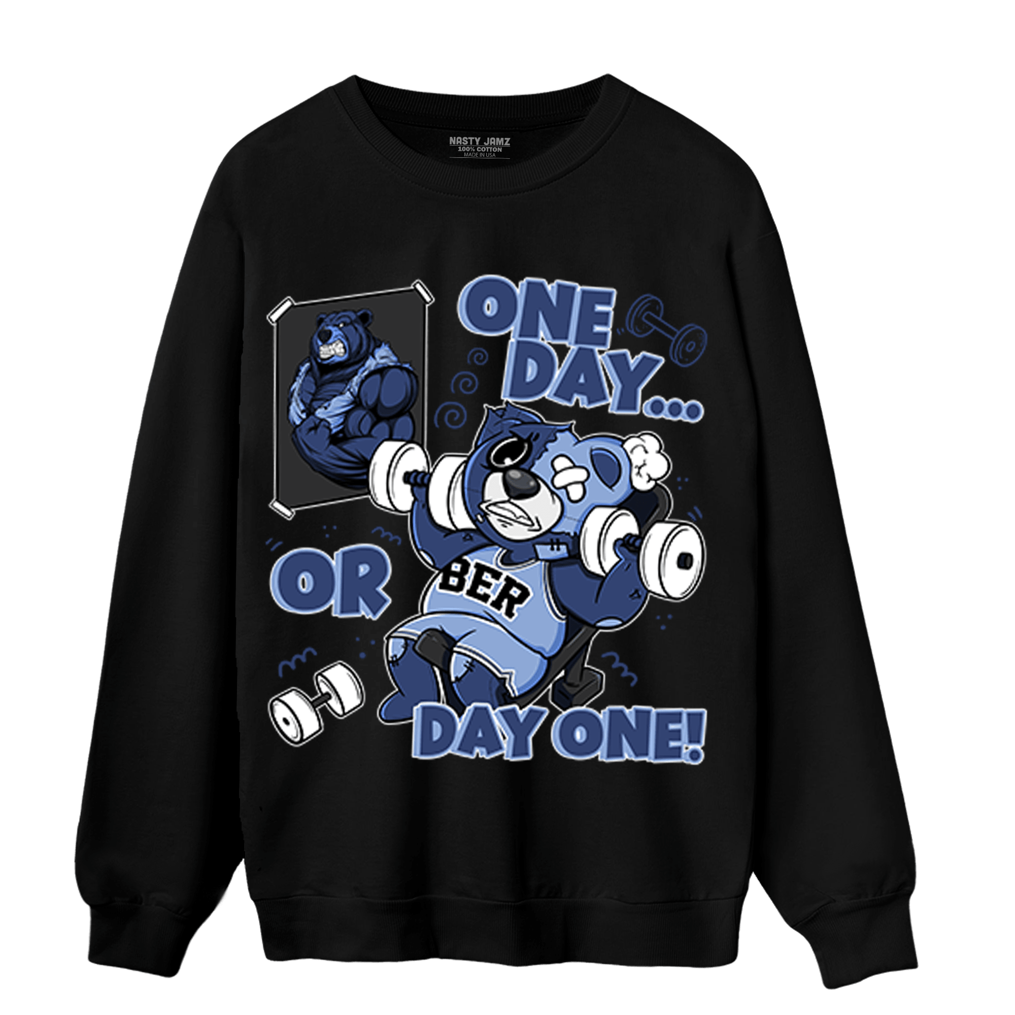 Midnight Navy 5s Sweatshirt Match BER Gymmer - NastyJamz