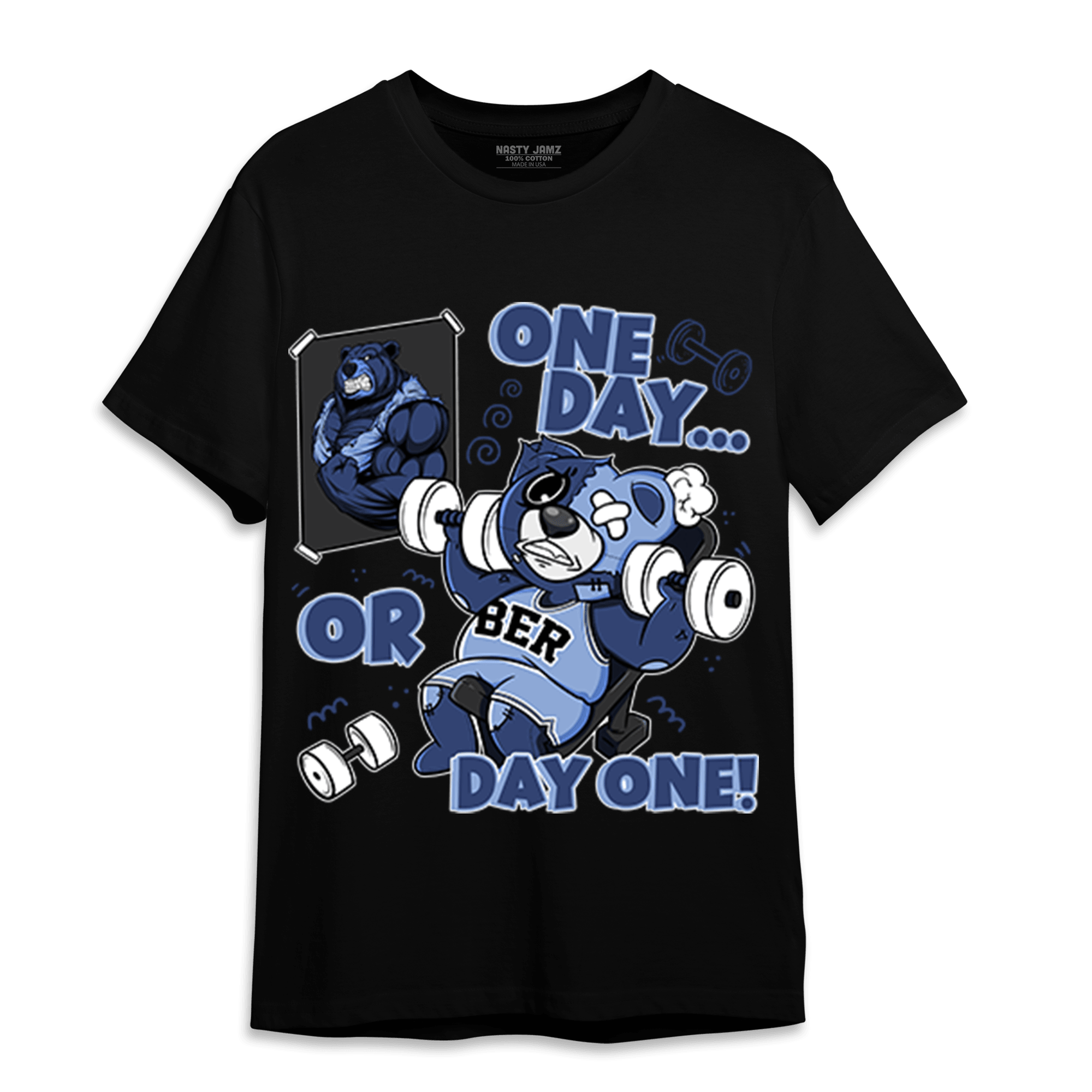 Midnight Navy 5s T Shirt Match BER Gymmer - NastyJamz