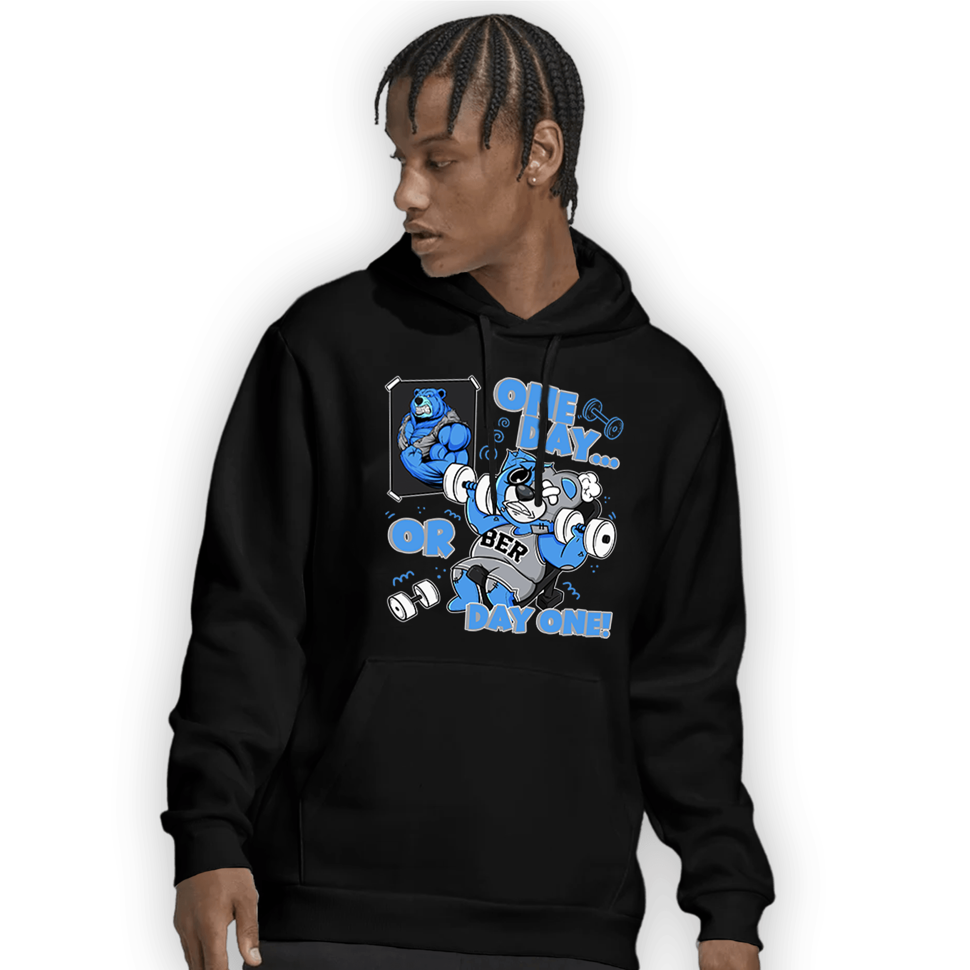 University Blue 5s Hoodie Match BER Gymmer - NastyJamz