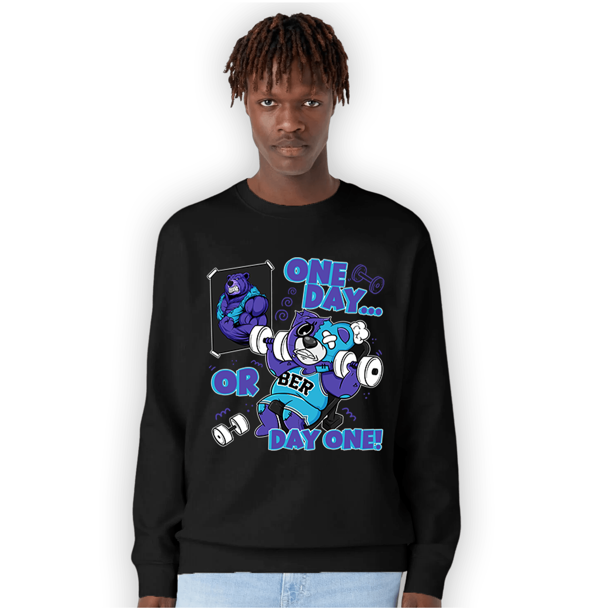 Aqua 6s Sweatshirt Match BER Gymmer - NastyJamz