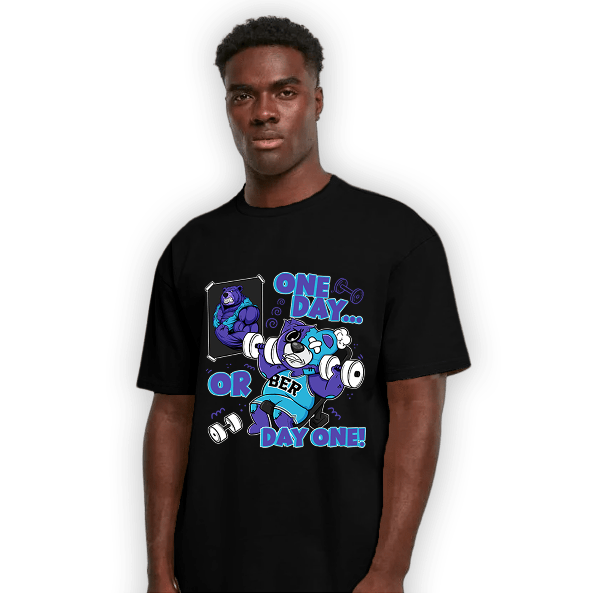 Aqua 6s T Shirt Match BER Gymmer - NastyJamz
