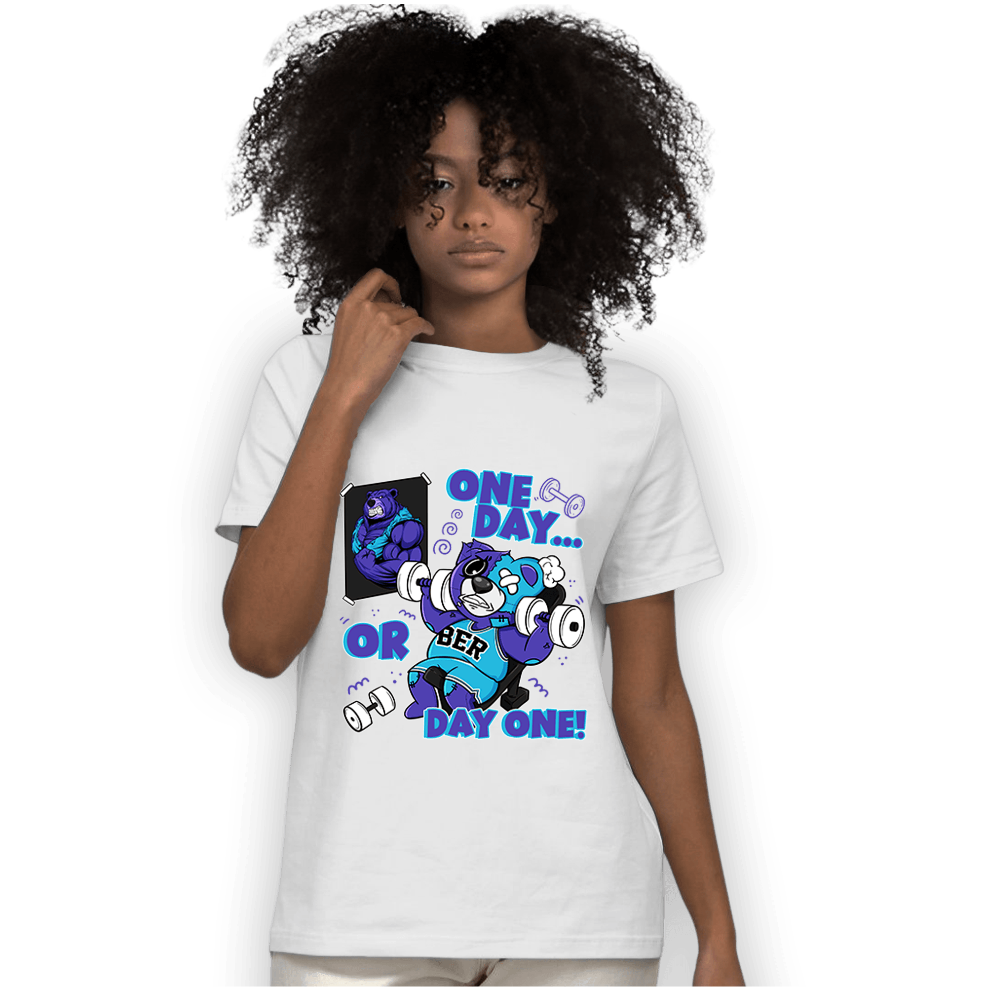 Aqua 6s T Shirt Match BER Gymmer - NastyJamz
