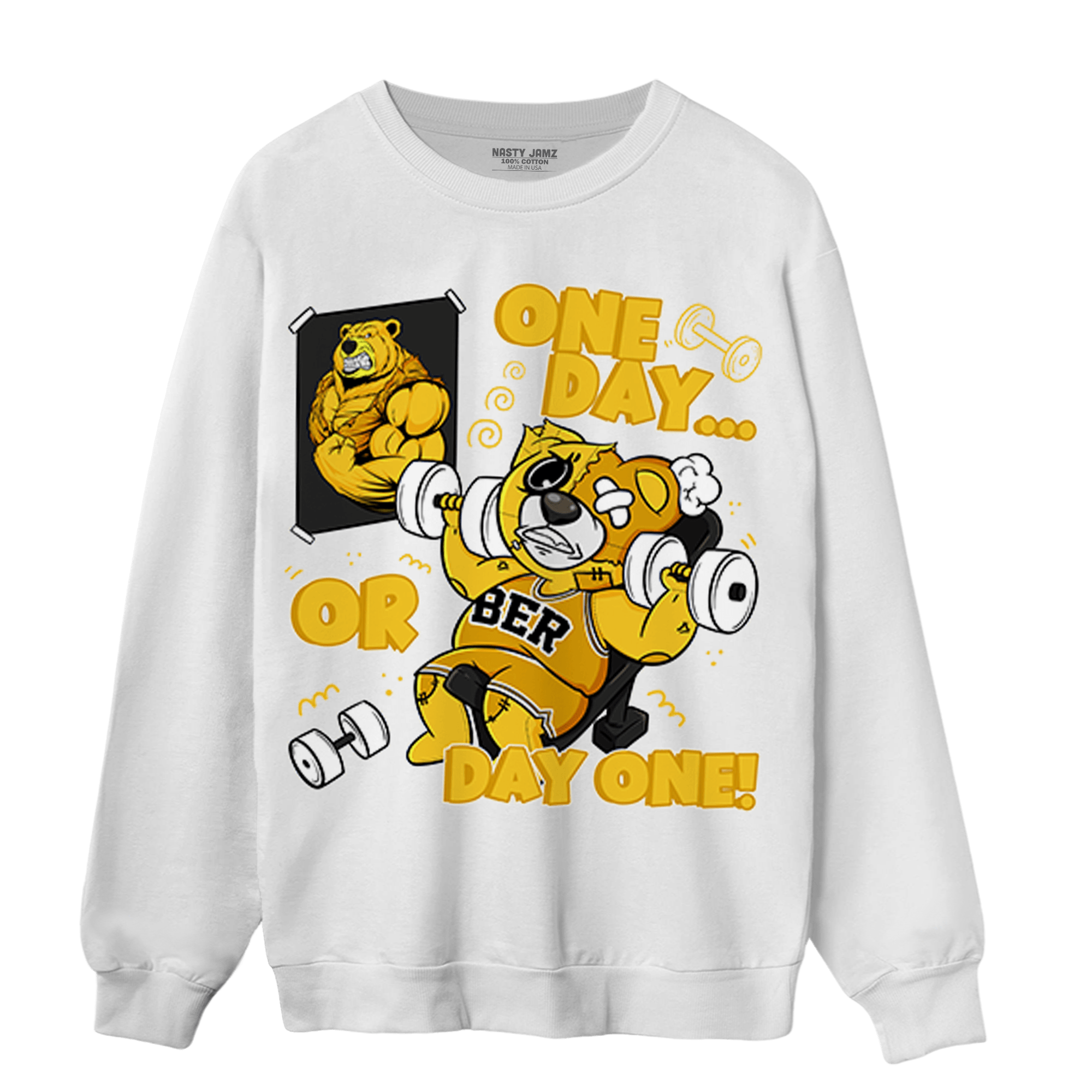 Yellow Ochre 6s Sweatshirt Match BER Gymmer - NastyJamz