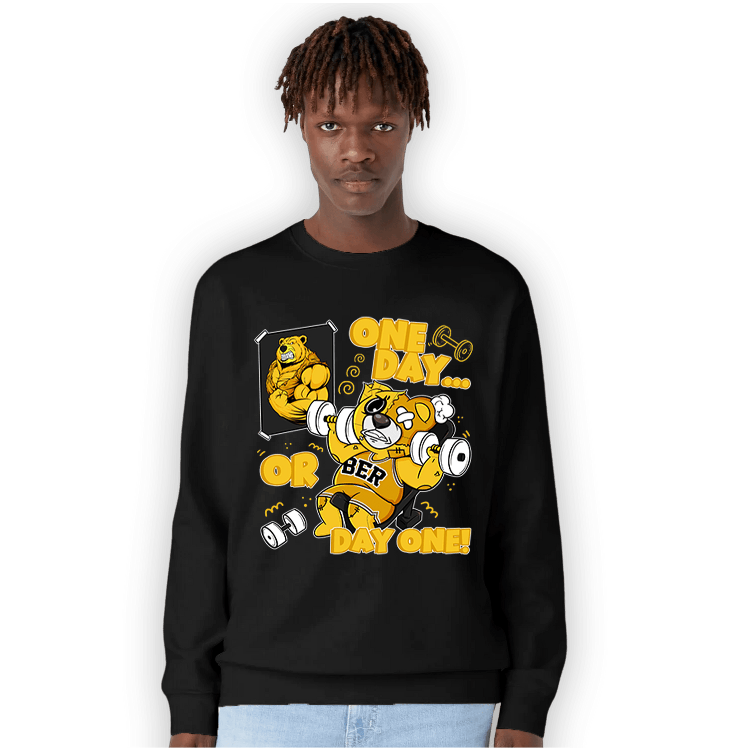 Yellow Ochre 6s Sweatshirt Match BER Gymmer - NastyJamz